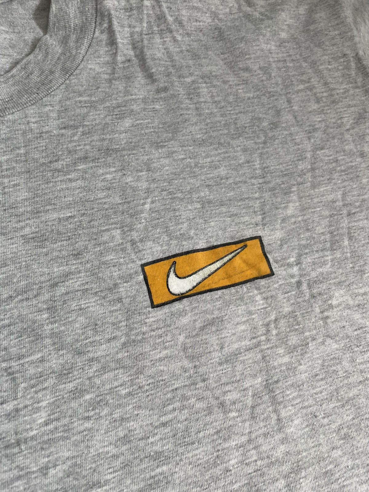 Nike × Vintage Vintage 90s Nike Just Do It Big Logo Swoosh Yellow Y2k Size US L / EU 52-54 / 3 - 5 Thumbnail