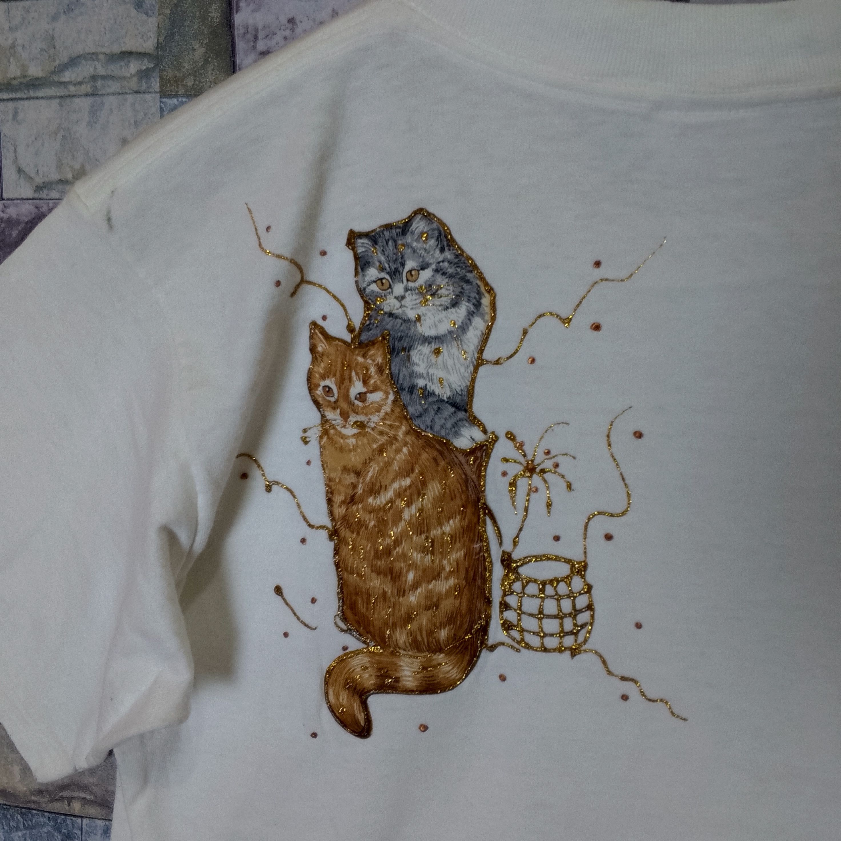 Vintage Vintage 90s Key West Cat Embroidered Tee Size US M / EU 48-50 / 2 - 6 Thumbnail