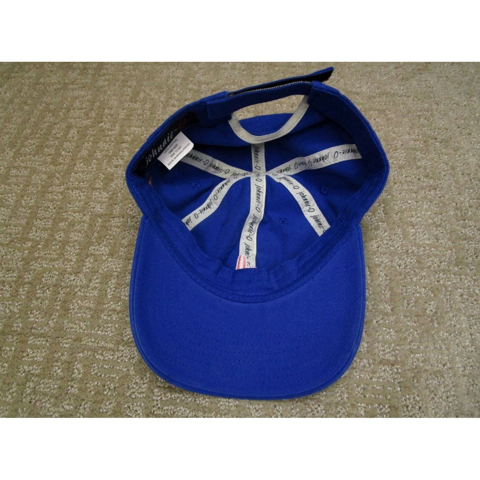 johnnie-O johnnie-O Cap Hat Strap Back Men Adjustable Blue Twill Baseball Cap Logo Size ONE SIZE - 5 Thumbnail