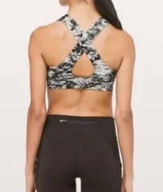 Designer Lululemon All Sports Bra Masked Lace Starlight Black Size 6 Size ONE SIZE - 1 Thumbnail