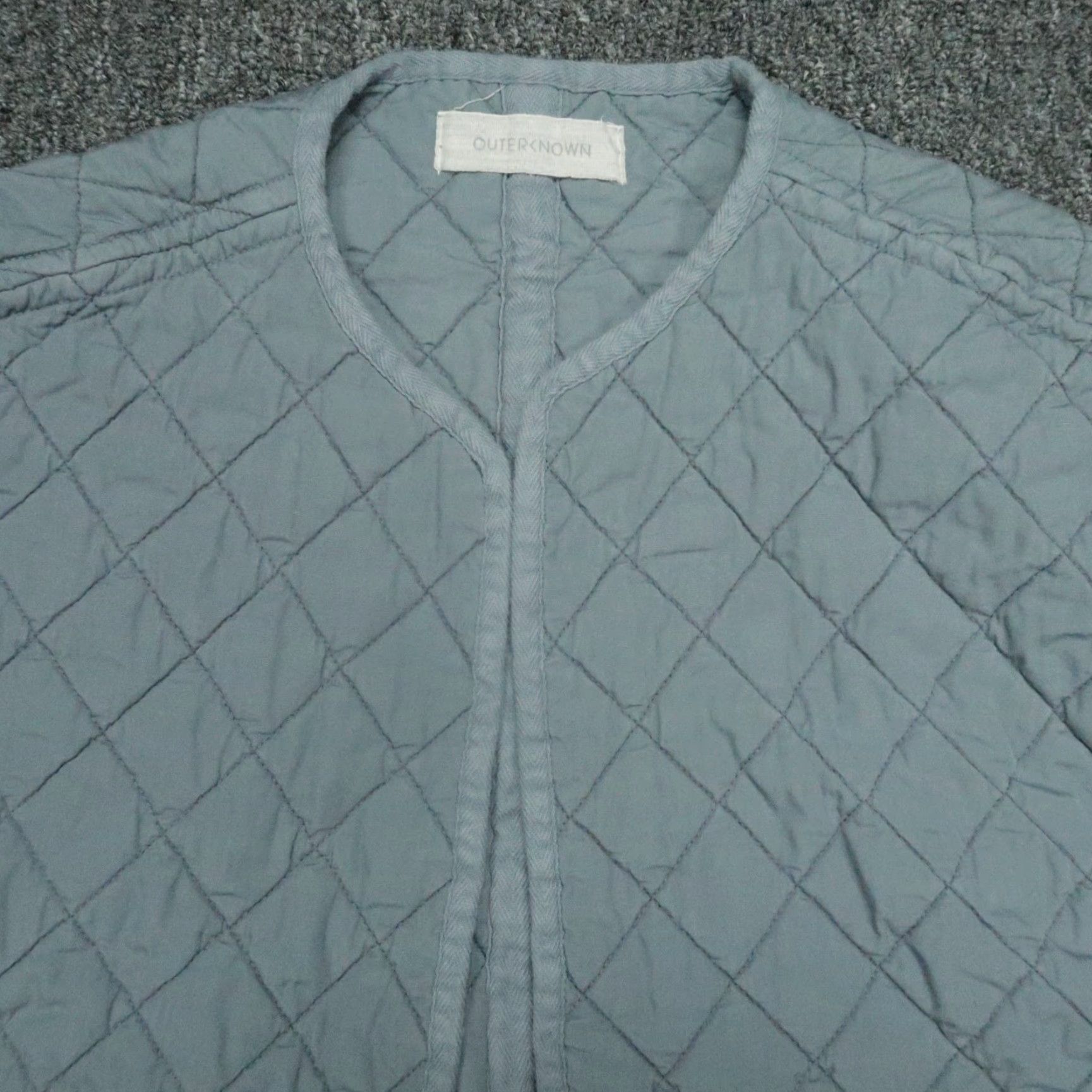 Outerknown Outerknown Jacket Mens XS Gray Quilted Lightweight Pockets Casual Hiking Size US XS / EU 42 / 0 - 2 Thumbnail