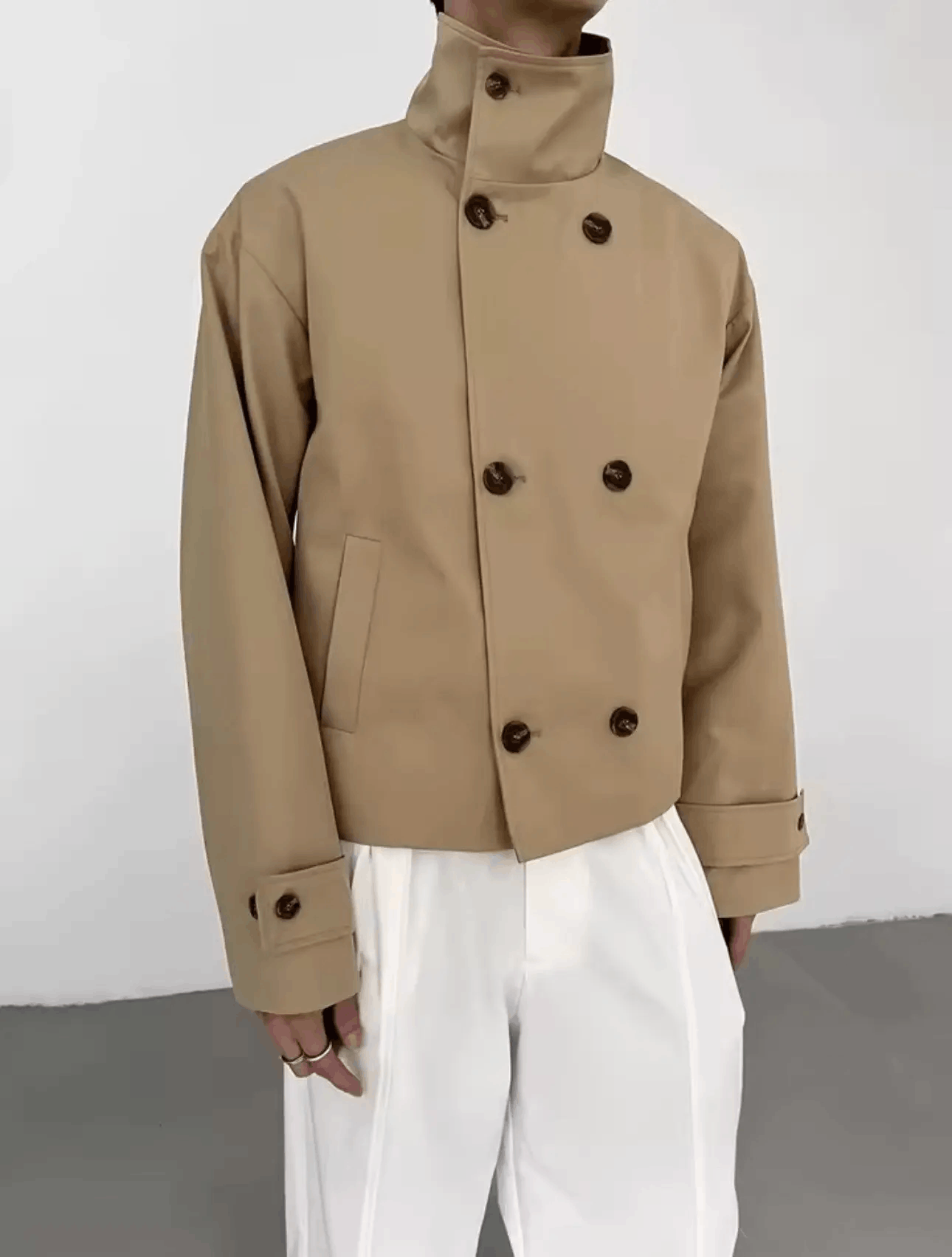 Other Casual Streetwear Khaki Elegant Trench Coat Designer y2k Size US M / EU 48-50 / 2 - 1 Thumbnail