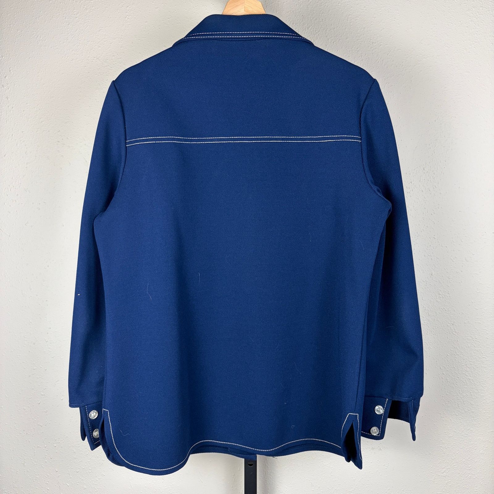 Other VTG Disco 70s Contrast Stitching Sz 18 Double Knit Button Up Size XXL / US 16-18 / IT 52-54 - 5 Thumbnail