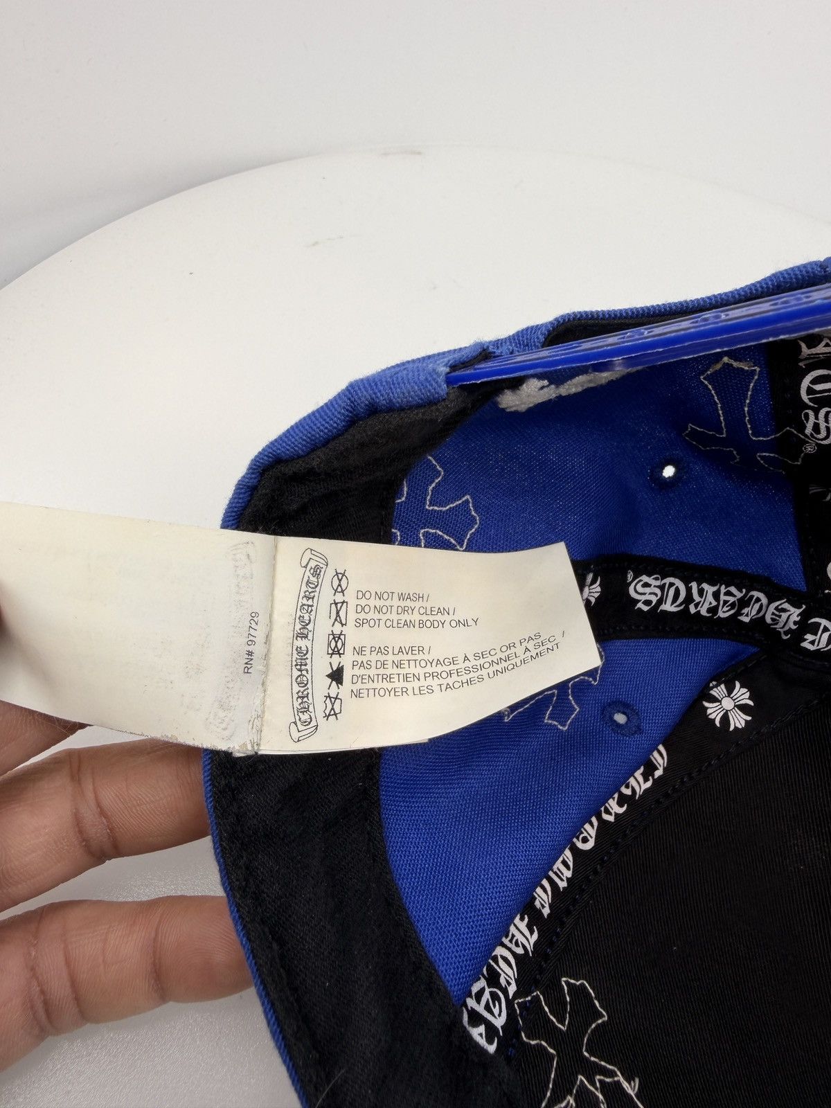 Chrome Hearts Chrome Hearts Cross Patch Hat Blue/White Size ONE SIZE - 8 Thumbnail