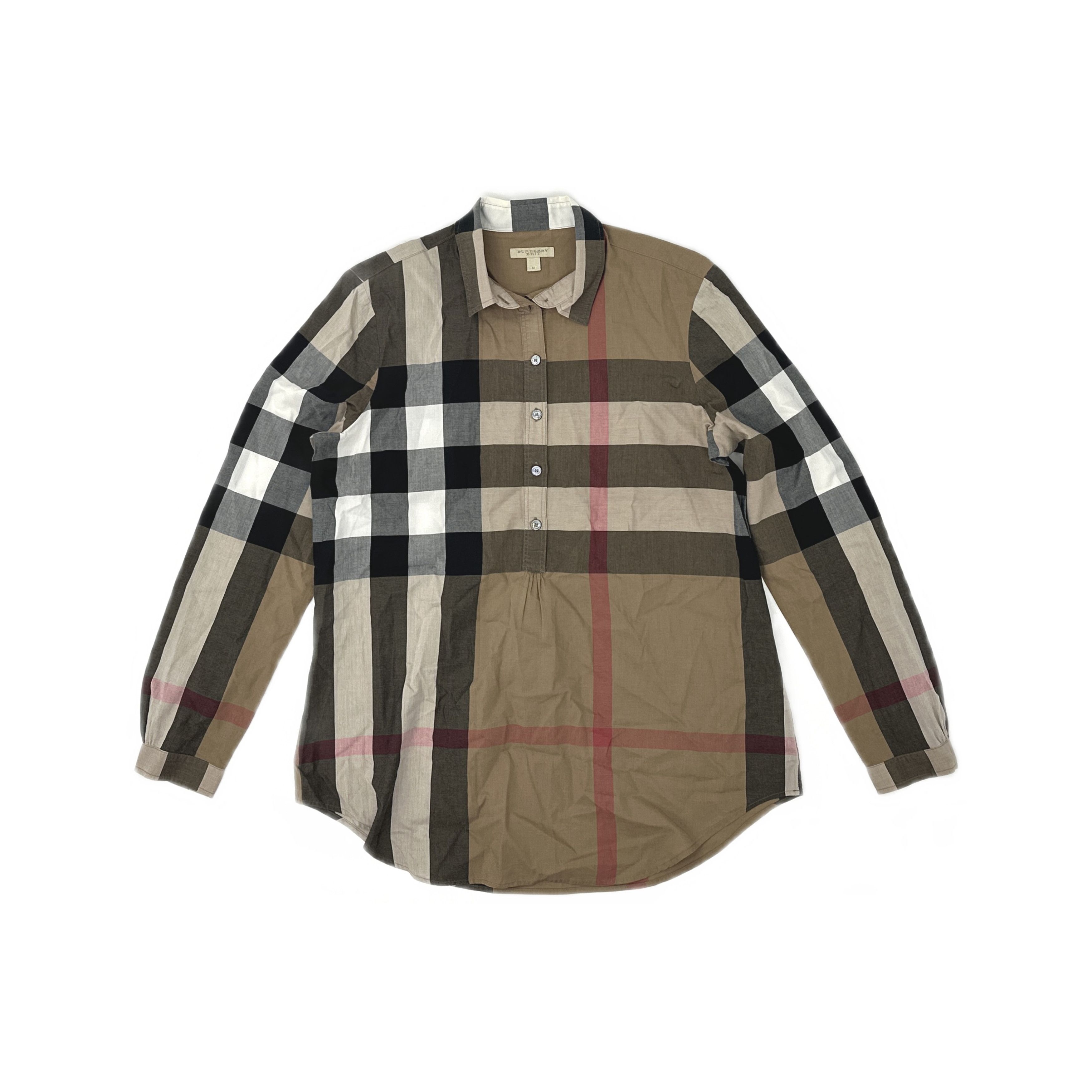 Burberry Burberry Check Print Long Sleeve Shirt Size M Size M / US 6-8 / IT 42-44 - 1 Thumbnail