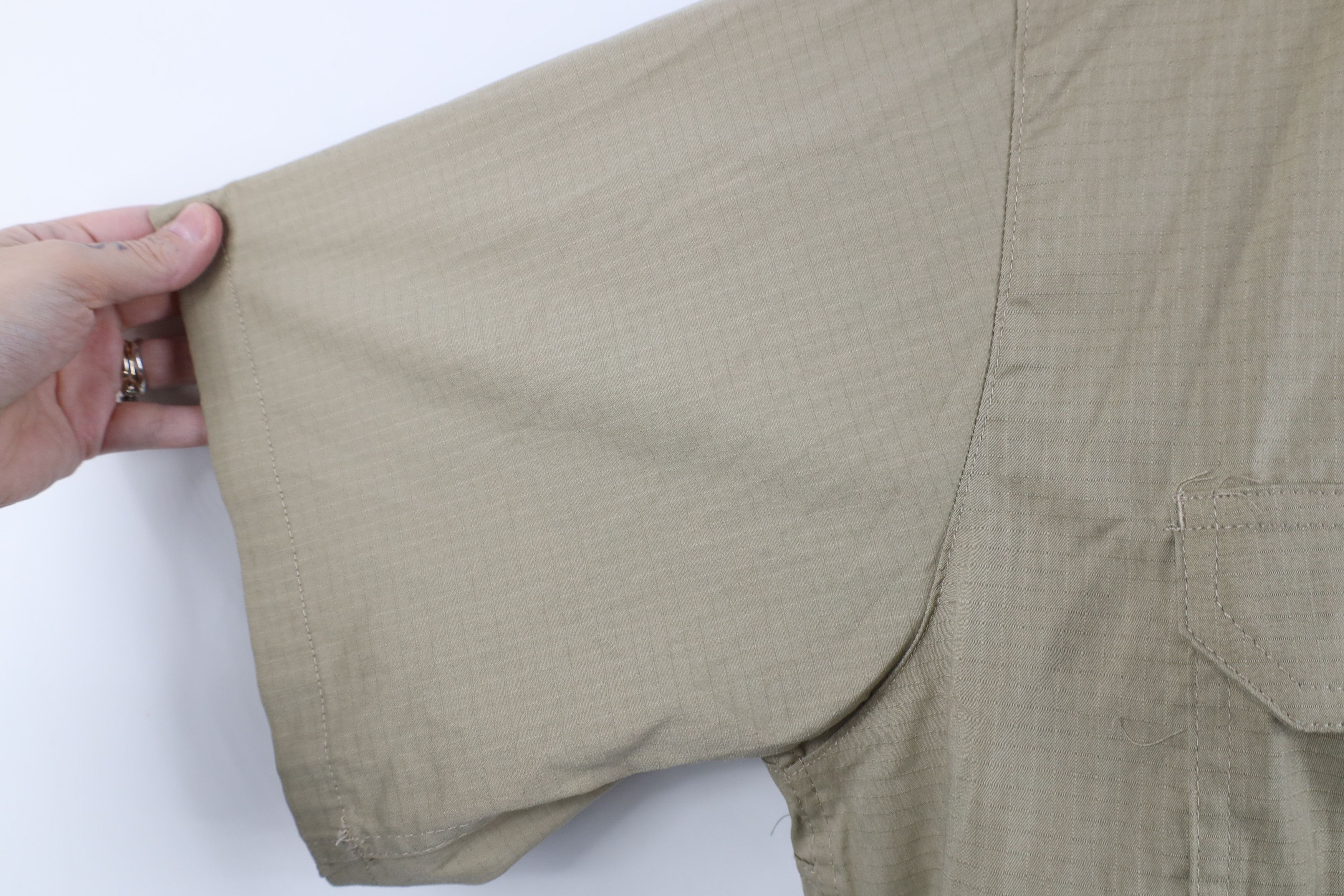 Carhartt Vintage Y2K Carhartt Ripstop Short Sleeve Button Shirt Beige Size US XXL / EU 58 / 5 - 8 Thumbnail
