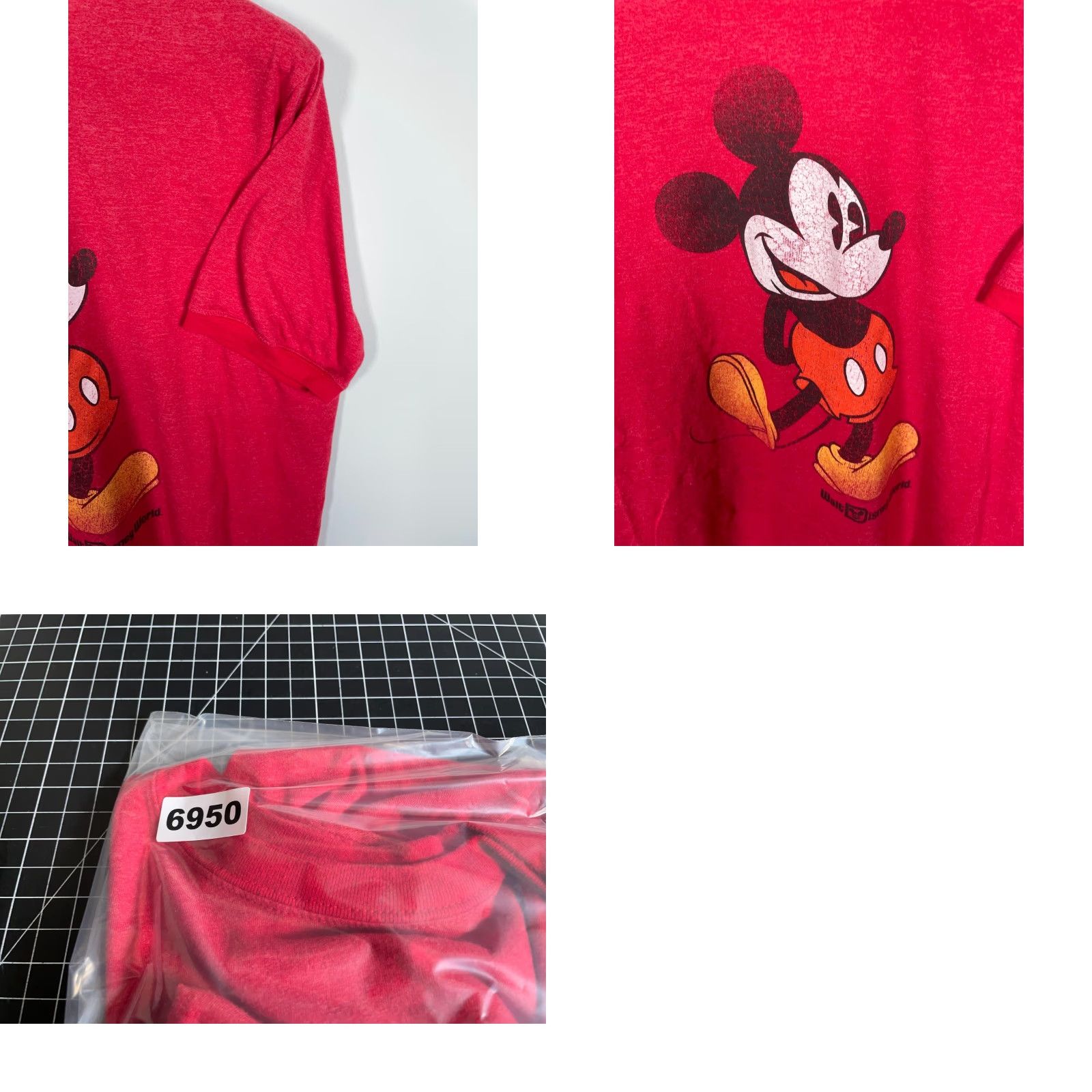Disney Disney Parks Authentic Mickey Mouse T-Shirt Adult Large Red Retro 90s Cartoon Big Print Clothing Mens Clothing Size US L / EU 52-54 / 3 - 8 Thumbnail