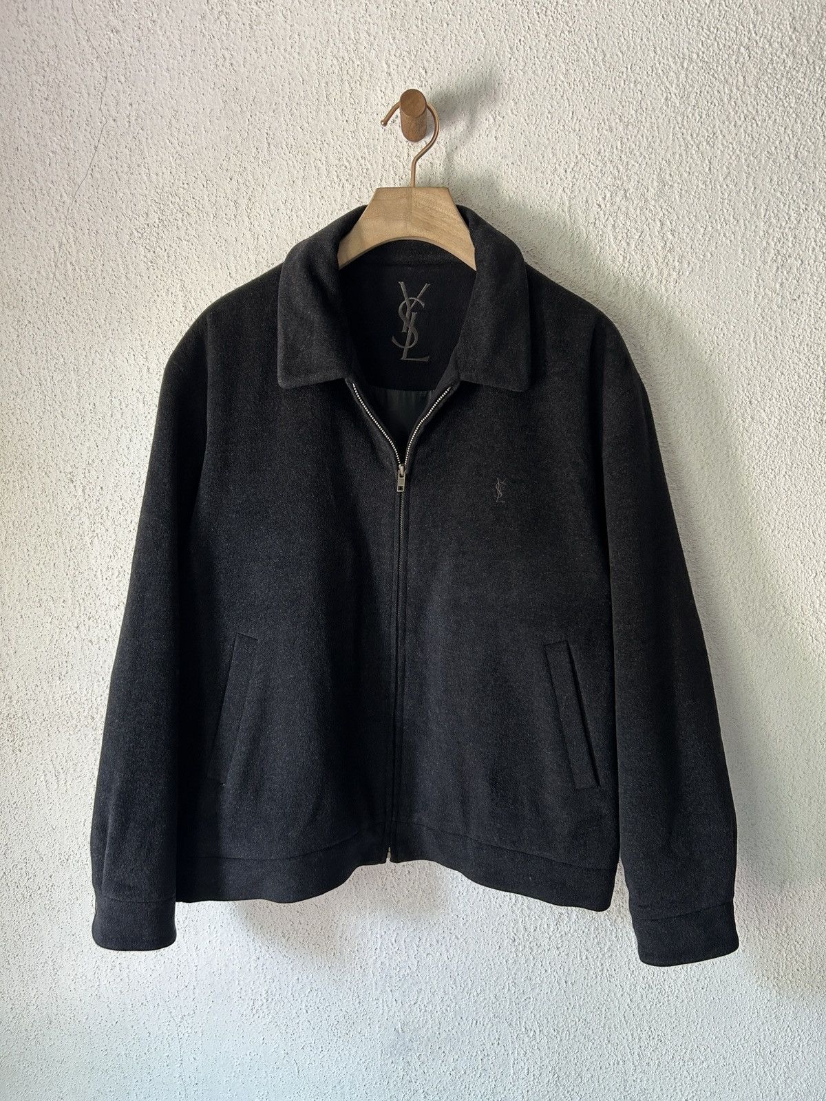 ジャケット・アウター vintage Yves Saint Laurent silk wool Vintage 1970s Yves Saint Laurent Wool Military Jacket - Raleigh