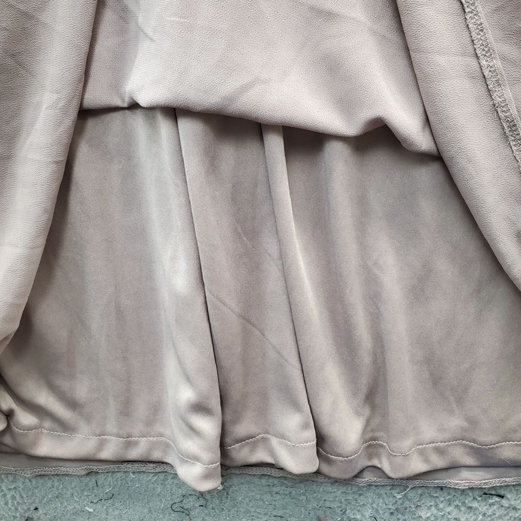 Lulus Lulus Long Maxi Dress Womens XS Brown Chiffon Formal Sleeveless V Neck Back Zip - Size XS Womens Size XS / US 0-2 / IT 36-38 - 4 Thumbnail