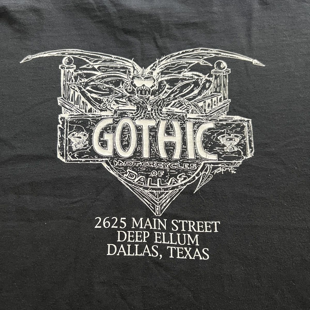 Hanes Vintage Gothic Motorcycles Dallas Deep Ellum SS Tee XXL USA Size US XXL / EU 58 / 5 - 5 Thumbnail