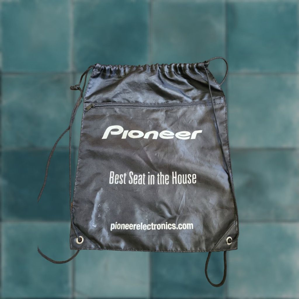 Vintage Pioneer Backpack Black Drawstring Backpack Men Small Solid Black Vintage No Size ONE SIZE - 1 Thumbnail