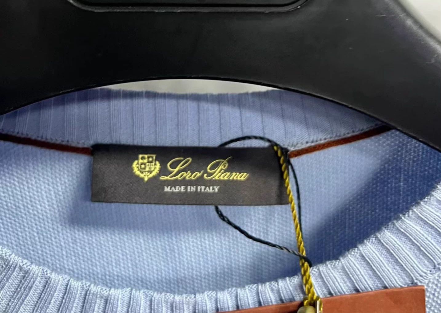 Loro Piana Loro Piana sky blue crewneck short-sleeve knit 50 Size US M / EU 48-50 / 2 - 3 Thumbnail