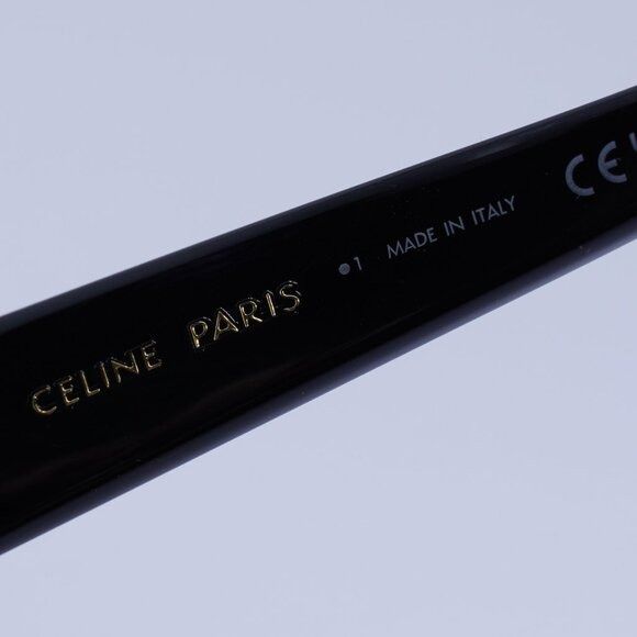 Celine Celine CL40319F 01Y Sunglasses Shiny Black Oval Frame Size ONE SIZE - 6 Thumbnail
