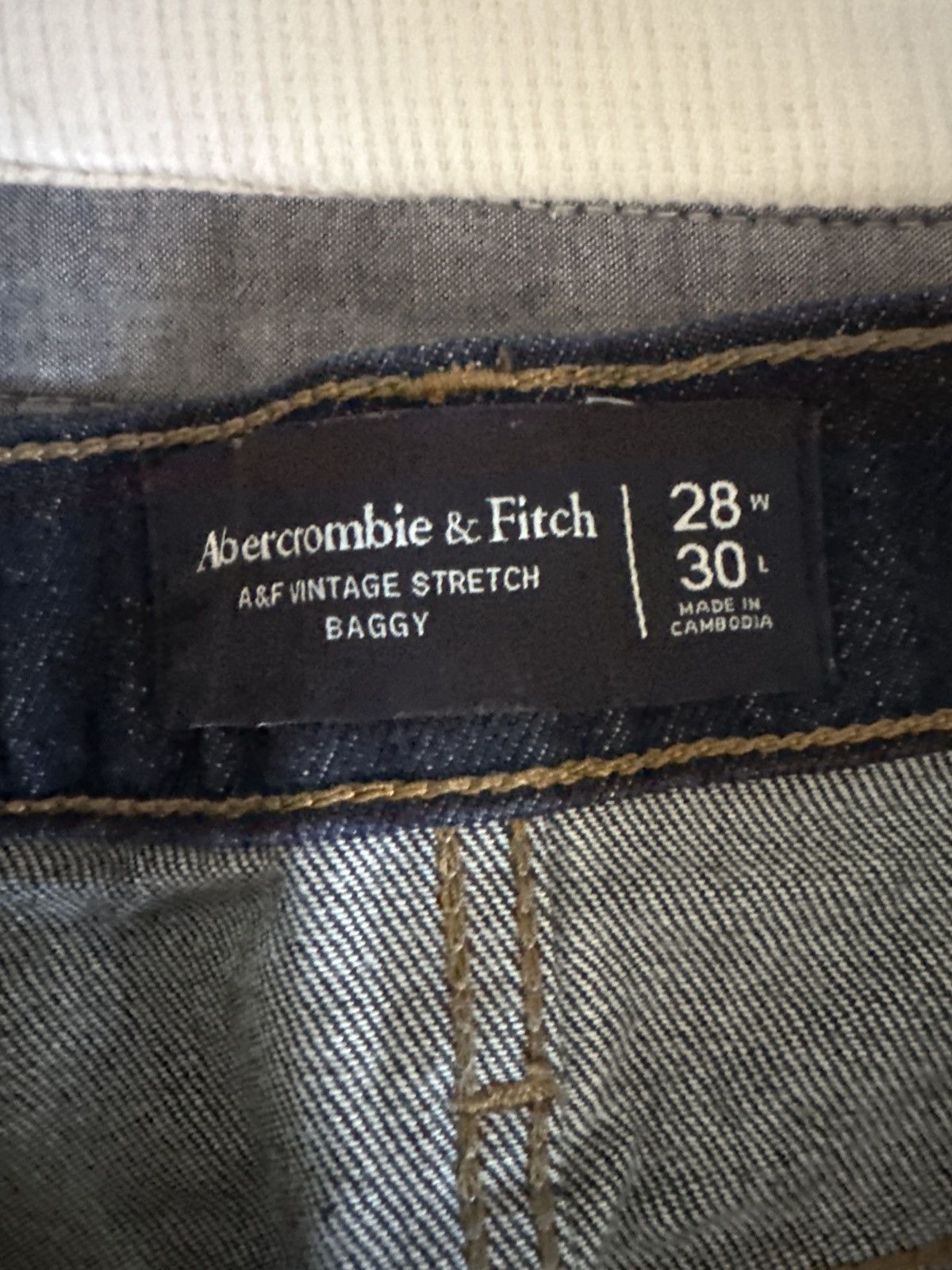 Abercrombie & Fitch Abercrombie & Fitch Vintage Stretch Baggy Jeans Size US 28 / EU 44 - 3 Thumbnail