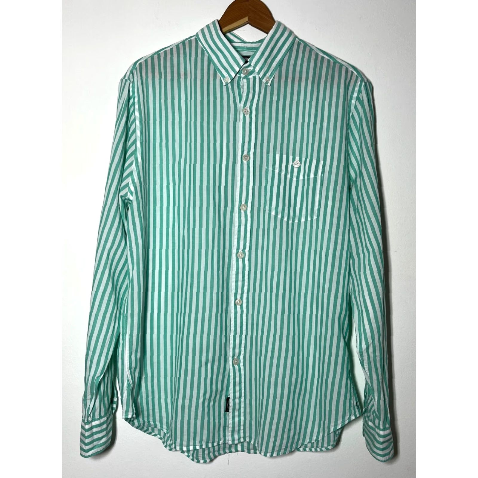 Todd Snyder Todd Snyder NY Striped Shirt Mens L Cotton Shirt Dress Shirt Multicolor Long Sleeve Size US L / EU 52-54 / 3 - 2 Thumbnail