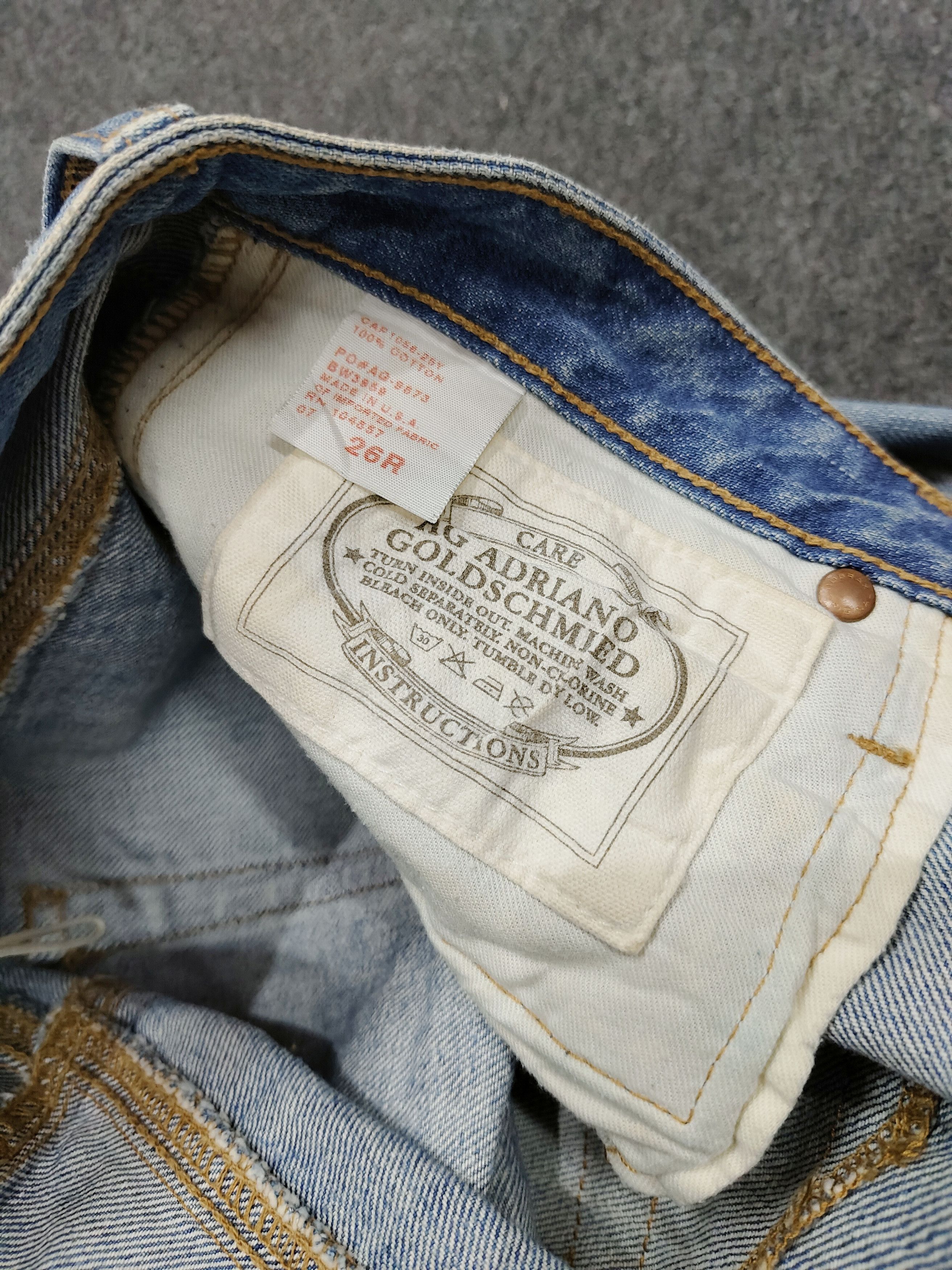 AG Adriano Goldschmied 💥Adriano Goldschmied "The Kiss" Distressed Pacthwork Jeans Size 30" / US 8 / IT 44 - 7 Thumbnail