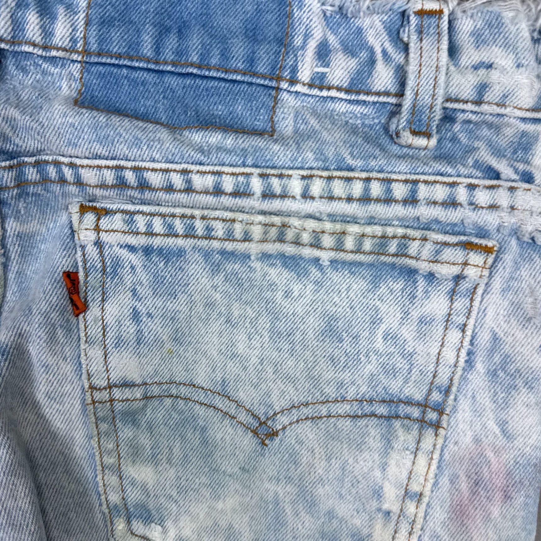 Levi's VINTAGE Levi's Jeans Mens 30x30 Blue 80s Orange Tab Made USA Levi's 550 90s 80s Jeans Mens Blue - Relaxed 5-Pocket Denim Shirt? Size US 31 - 3 Thumbnail