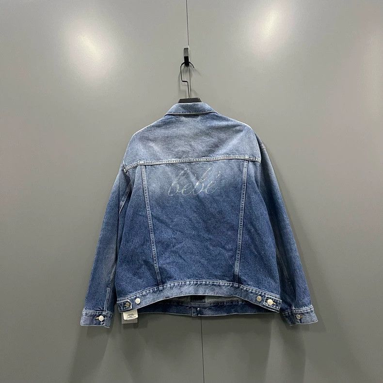 Balenciaga Balenciaga size 34 Blue back rhinestone monogrammed denim Size US XXS / EU 40 - 2 Thumbnail