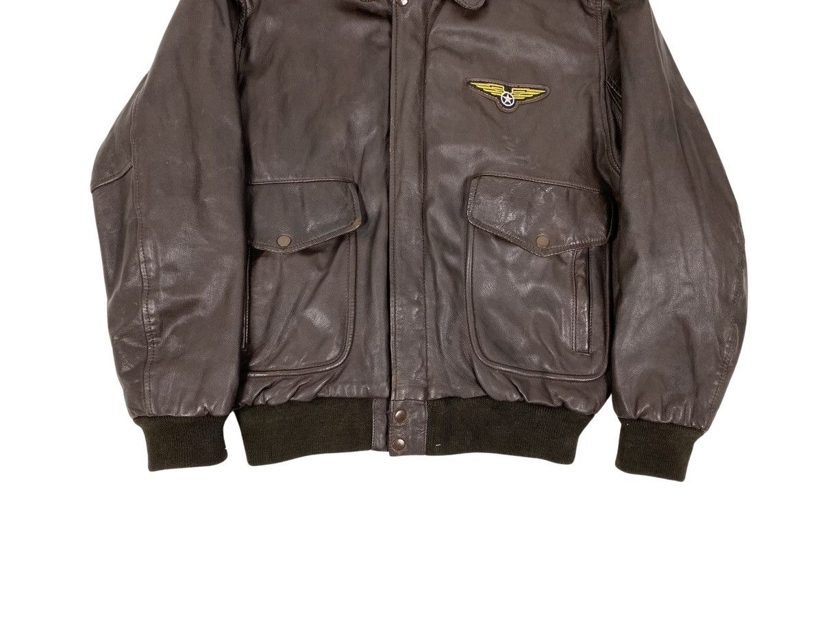 Belstaff × Vintage Vintage Belstaff Leather Bomber Jacket Size US M / EU 48-50 / 2 - 3 Thumbnail