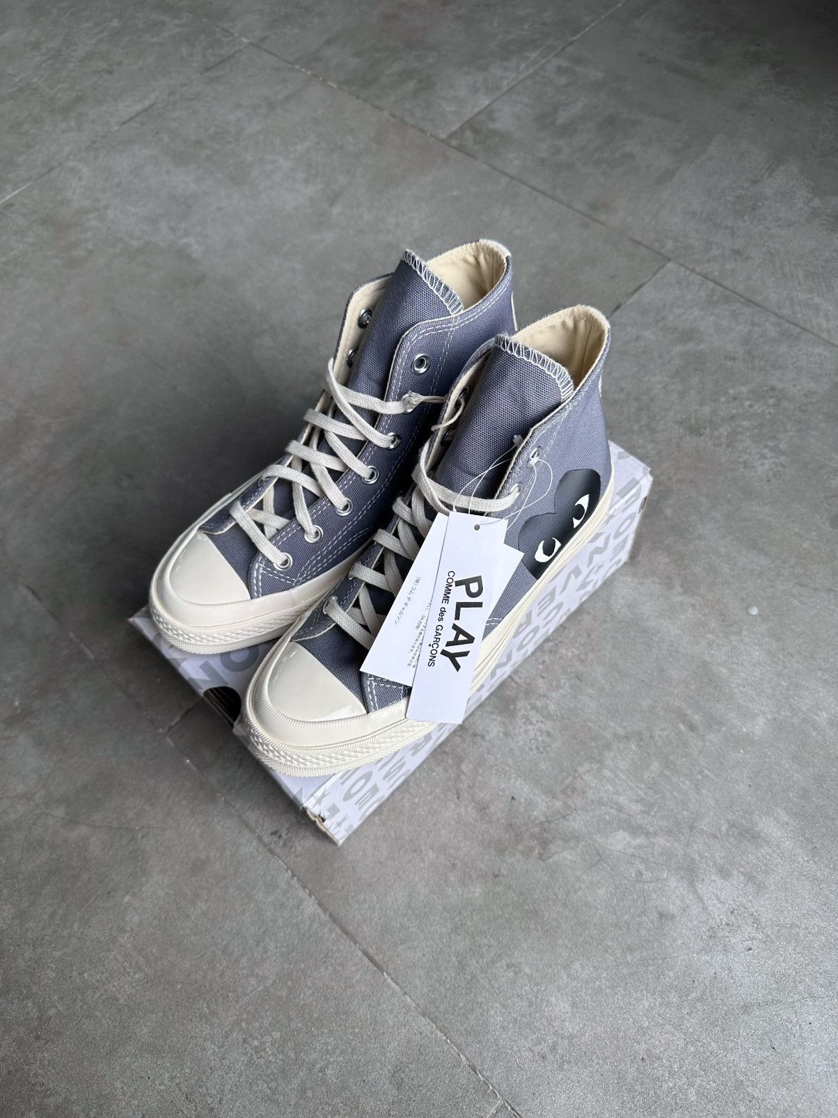 Comme des Garcons PLAY × Converse CDG PLAY x CONVERSE HI CHUCK TAILOR 70 Size US 7 / IT 37 - 3 Thumbnail