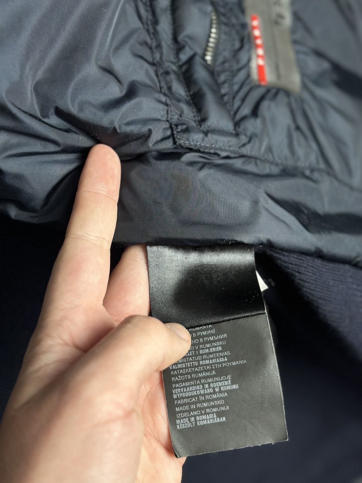 Prada Prada Red Tab Designer Down Puffer Jacket Wool Nylon Men’s Size US M / EU 48-50 / 2 - 17 Thumbnail