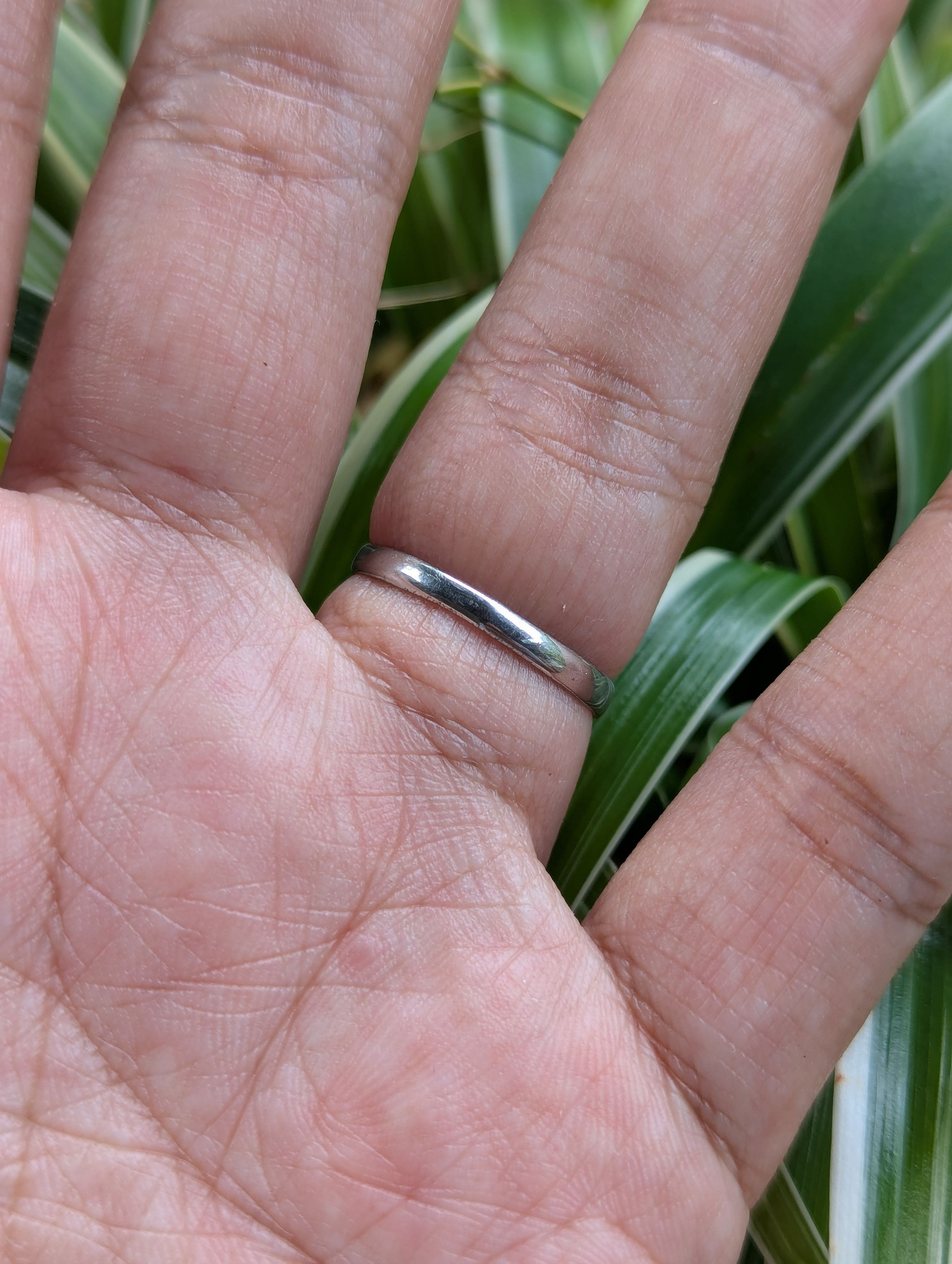 Sterling Silver 925 Sterling Silver Ring with Black/Silver Diamond Size ONE SIZE - 4 Thumbnail