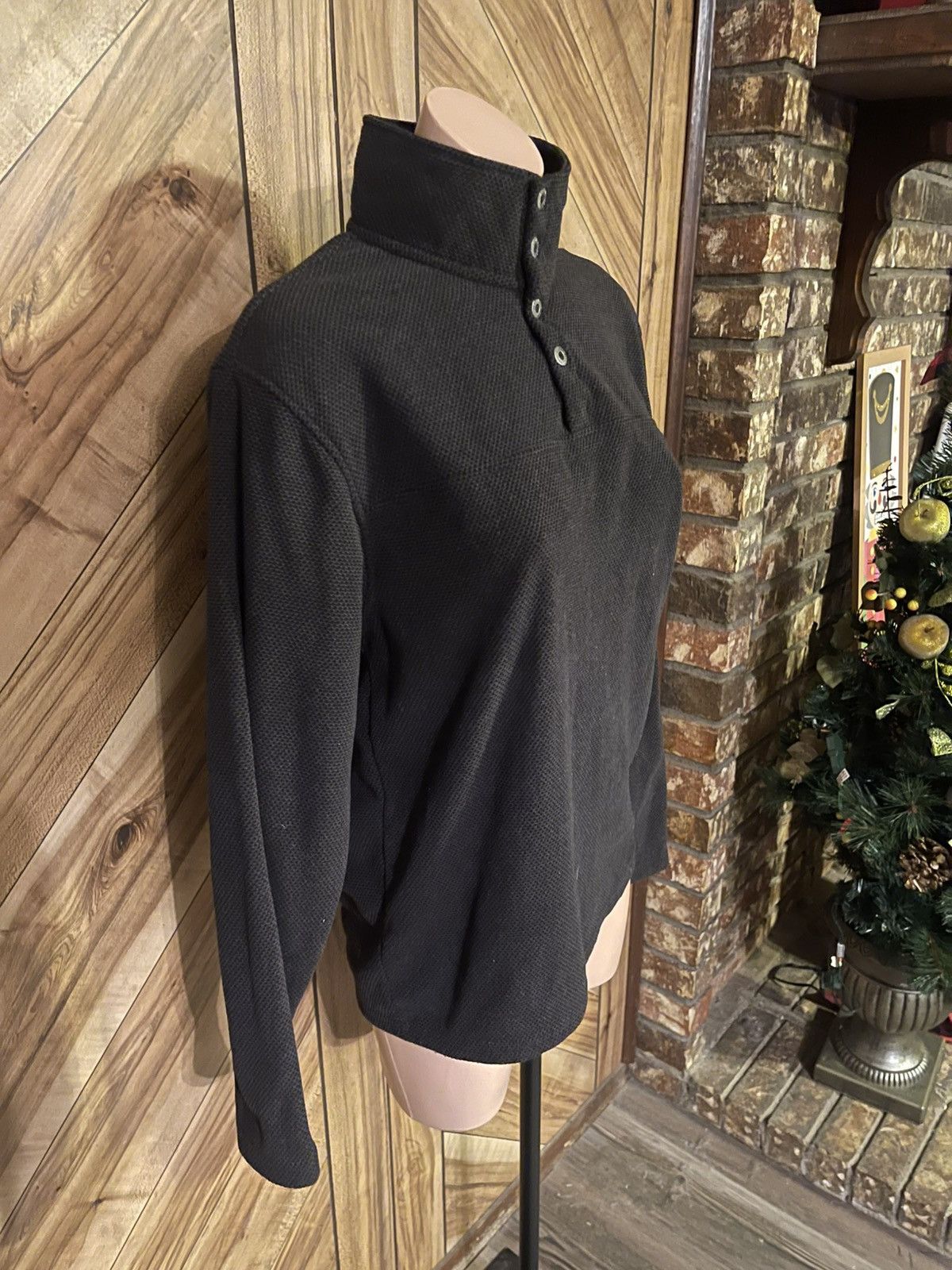 Redhead Red Head Brand Co Thermal Knit Small Black Long Sleeve Shirt Size US S / EU 44-46 / 1 - 4 Thumbnail