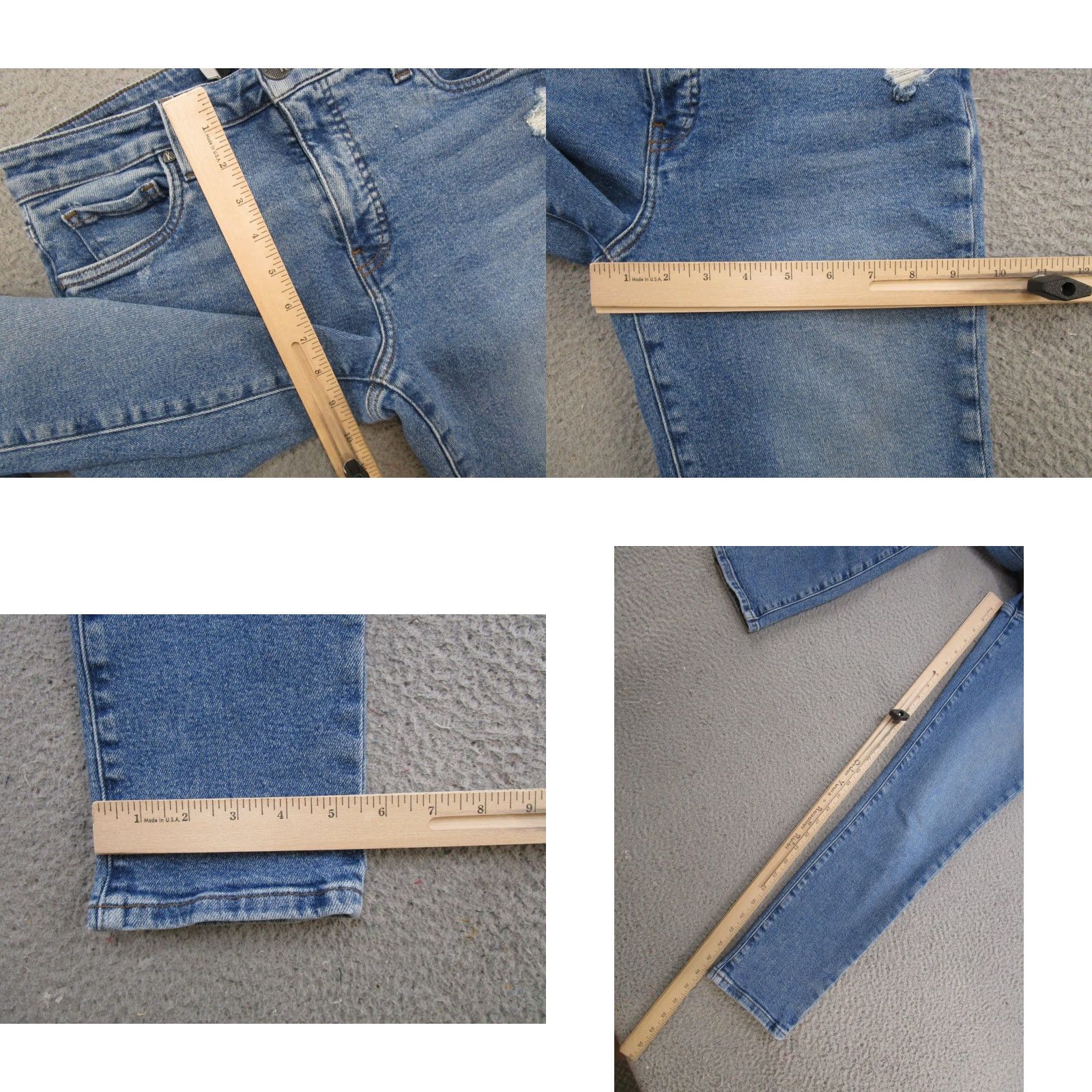Vintage KUT from the Kloth Blue Denim Jeans Chrissie Fab Ab Cigarette Leg Size 4 Size 27" / US 4 / IT 40 - 8 Thumbnail