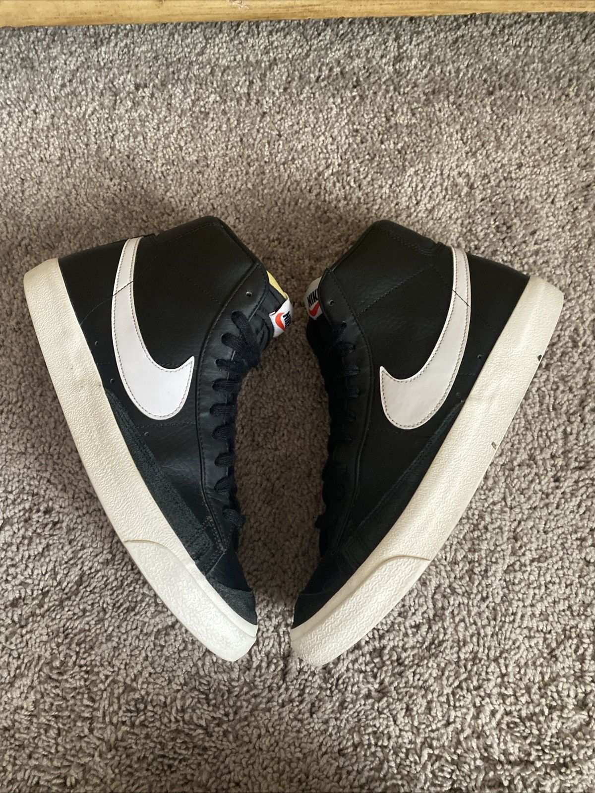 Nike Nike Blazer 77 Mid black vintage leather size 10.5 Size US 10.5 / EU 43-44 - 3 Thumbnail