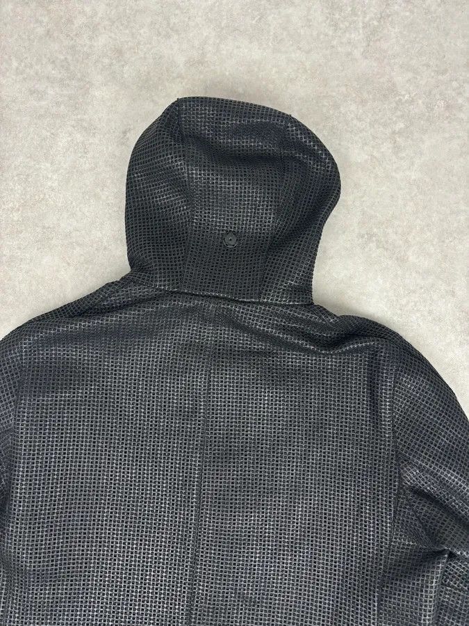 Emporio Armani AW2013 Emporio Armani Black Perfored Hooded Jacket Size US L / EU 52-54 / 3 - 6 Thumbnail