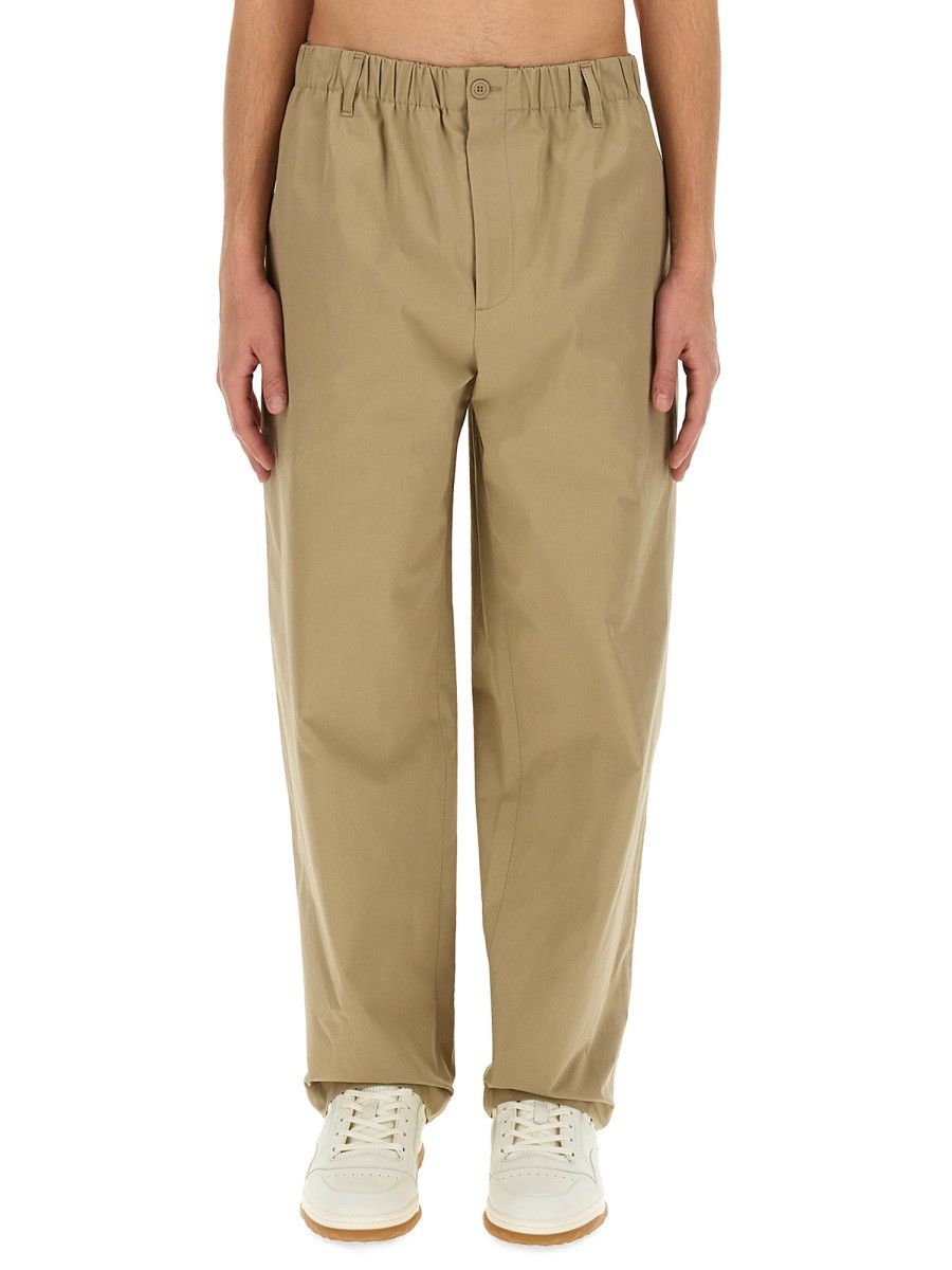 Gucci GUCCI HEAVY COTTON POPLIN PANTS - BROWN (IT 50) Size US 34 / EU 50 - 1 Thumbnail