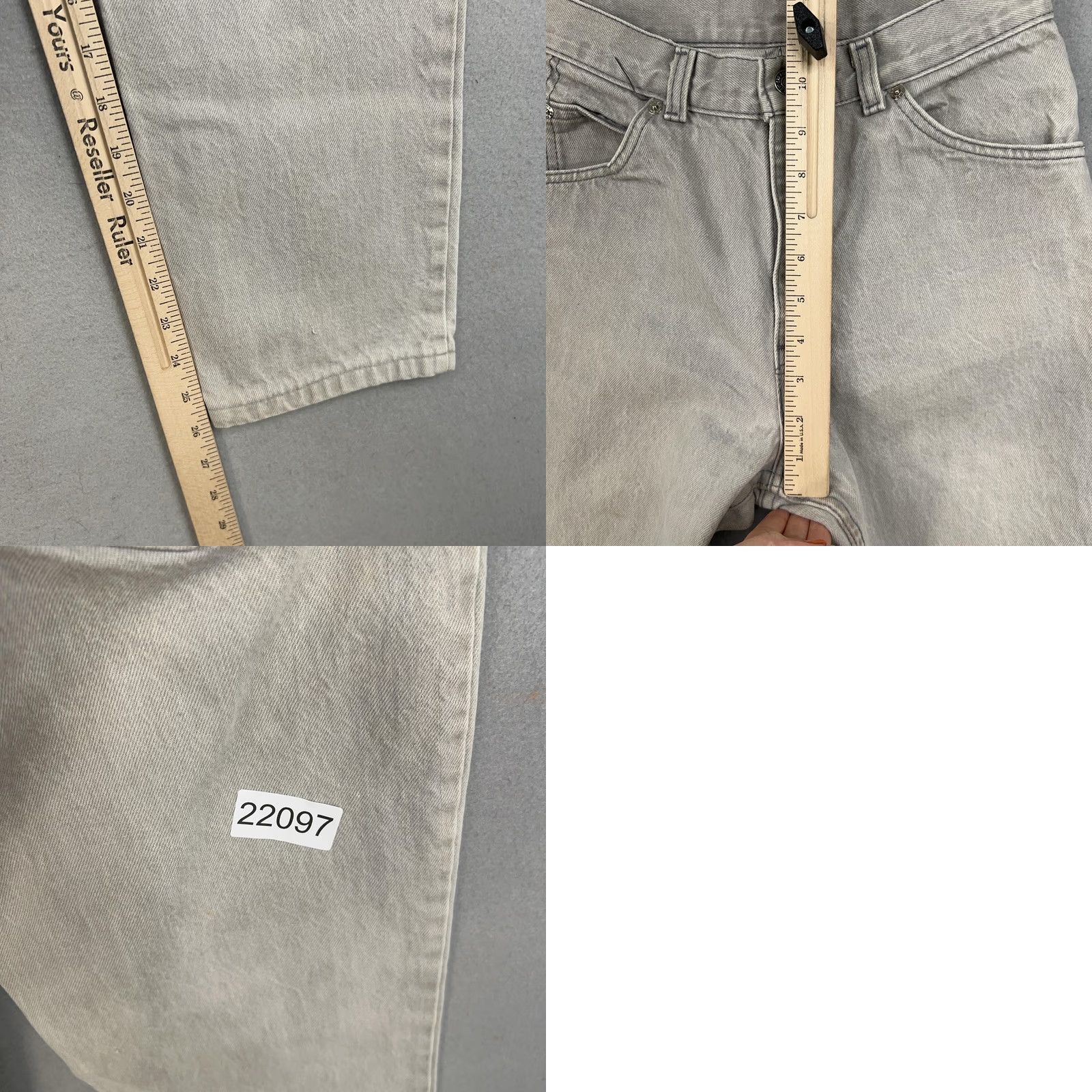 Levi's VINTAGE Levi's Jeans Womens 6 White Tab High Rise Tapered Mom Fit Crop US 90s Distressed Cropped Jeans Womens 6 (Gray) Black Friday not needed Size 28" / US 6 / IT 42 - 10 Thumbnail