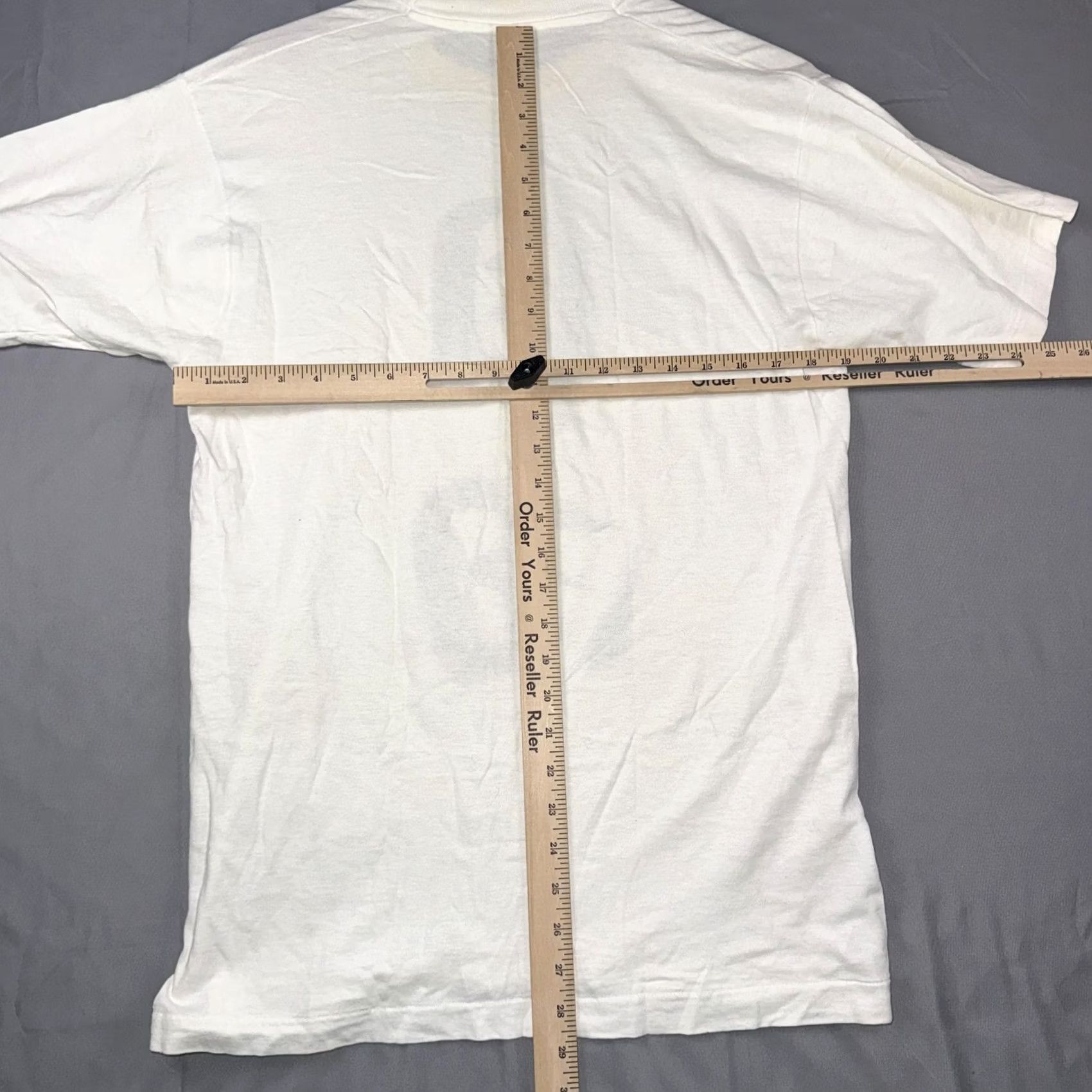 Fruit Of The Loom VINTAGE Fruit Of The Loom Shirt Mens Large White Japanese Kanji Freedom Tee USA Size US L / EU 52-54 / 3 - 7 Thumbnail