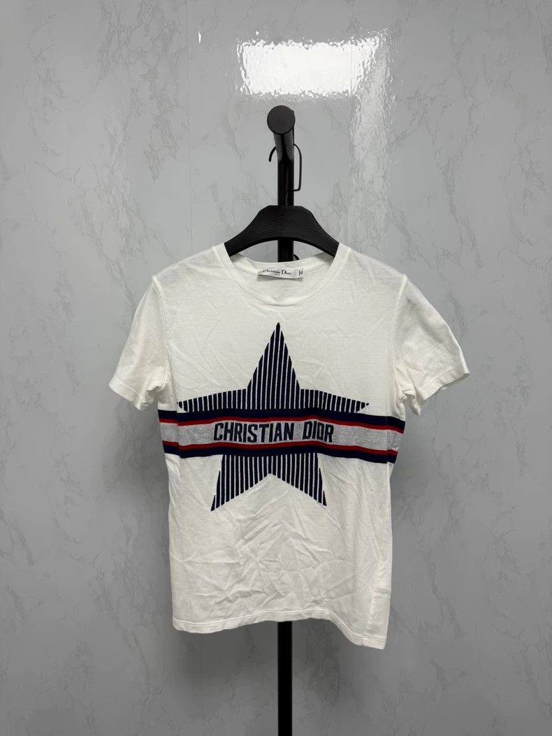 Dior Dior Ski Series Lucky Star Sloga White Short Sleeve Size XS / US 0-2 / IT 36-38 - 1 Thumbnail