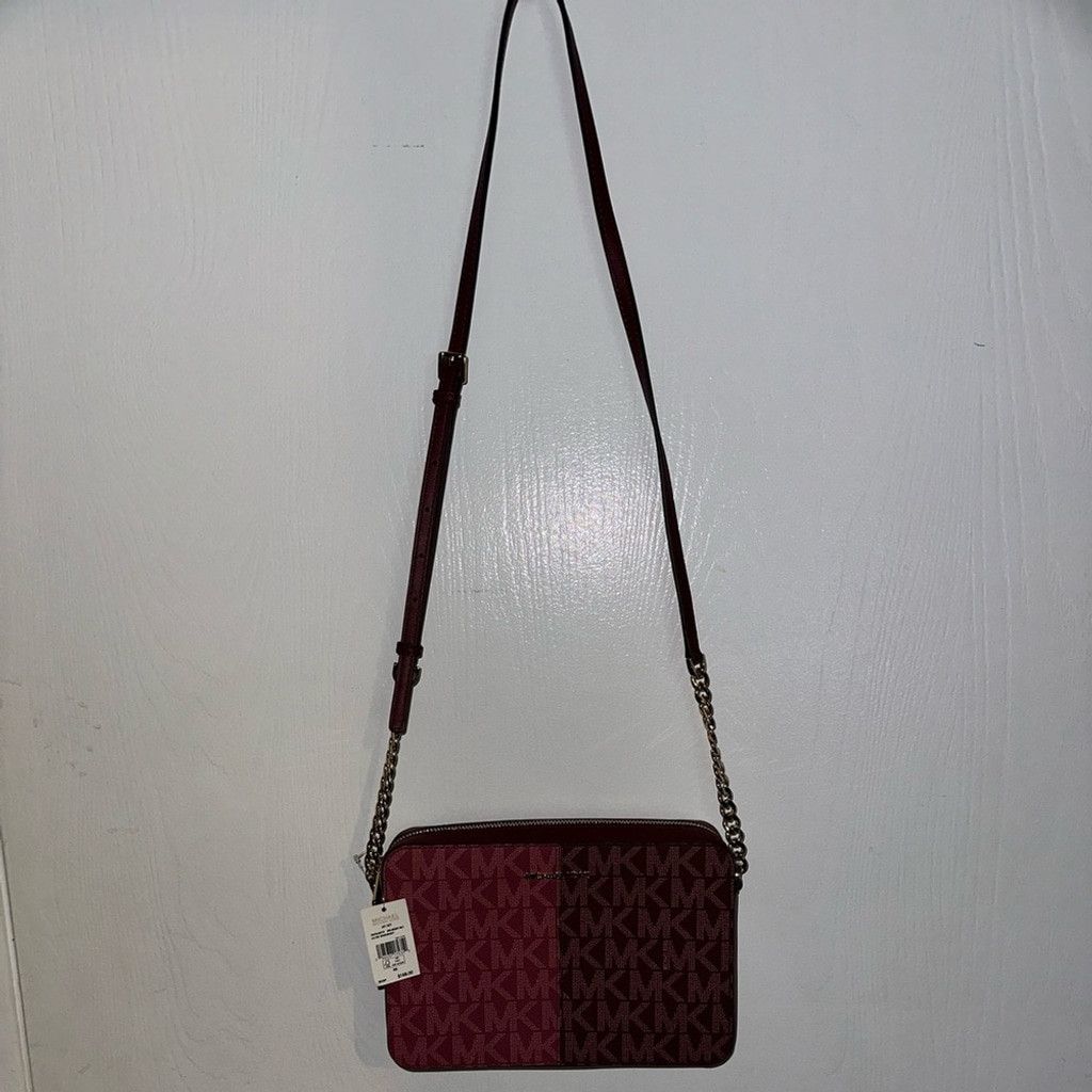 Michael Kors Michael Kors Jet Set Lg Crossbody Mulberry Multi Sig Logo Size ONE SIZE - 3 Thumbnail