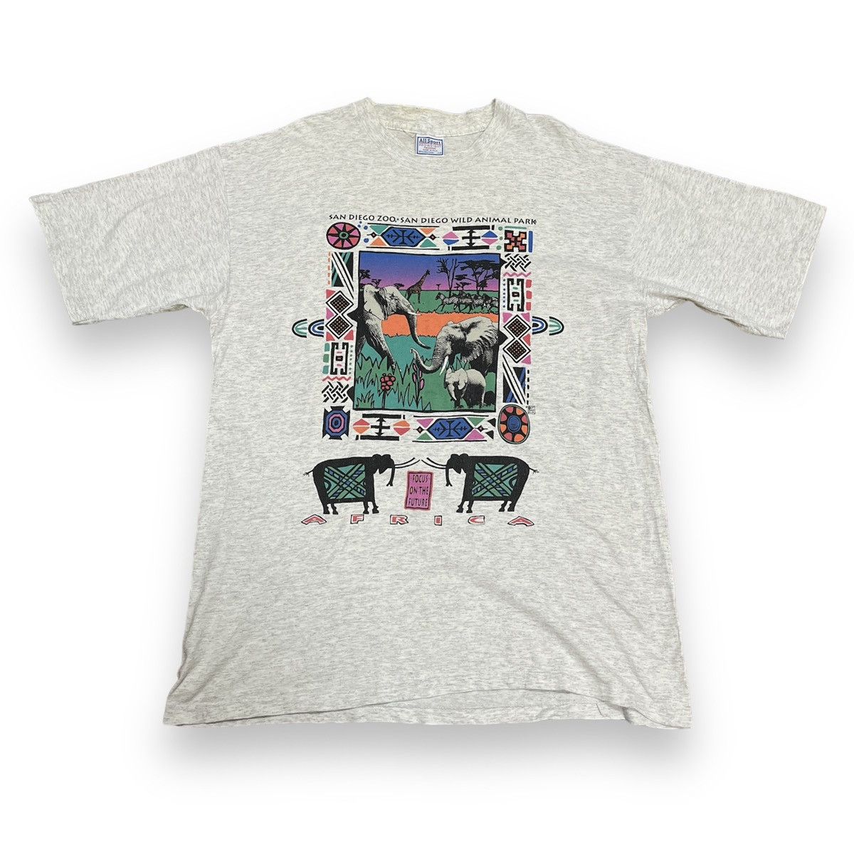 All Sport Rare Vintage 1990s San Diego Zoo Animal Park TShirt Size US L / EU 52-54 / 3 - 1 Thumbnail