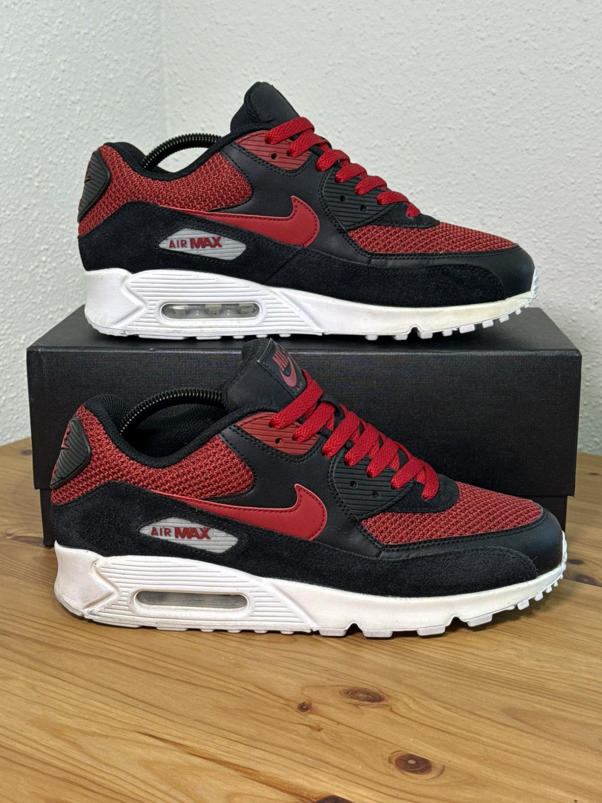 Nike Nike Air Max 90 Essential Black/Tough Red Size US 9.5 / EU 42-43 - 3 Thumbnail