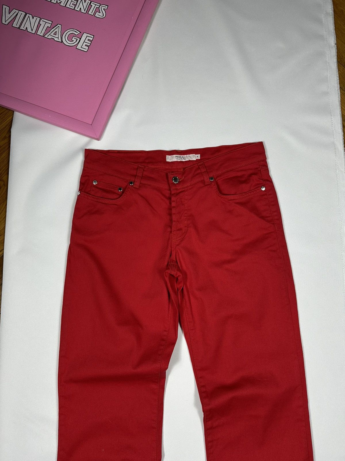 RED Valentino Red Valentino Jeans Pants Classic Basic Logo Slim Straight Size 27" / US 4 / IT 40 - 6 Thumbnail
