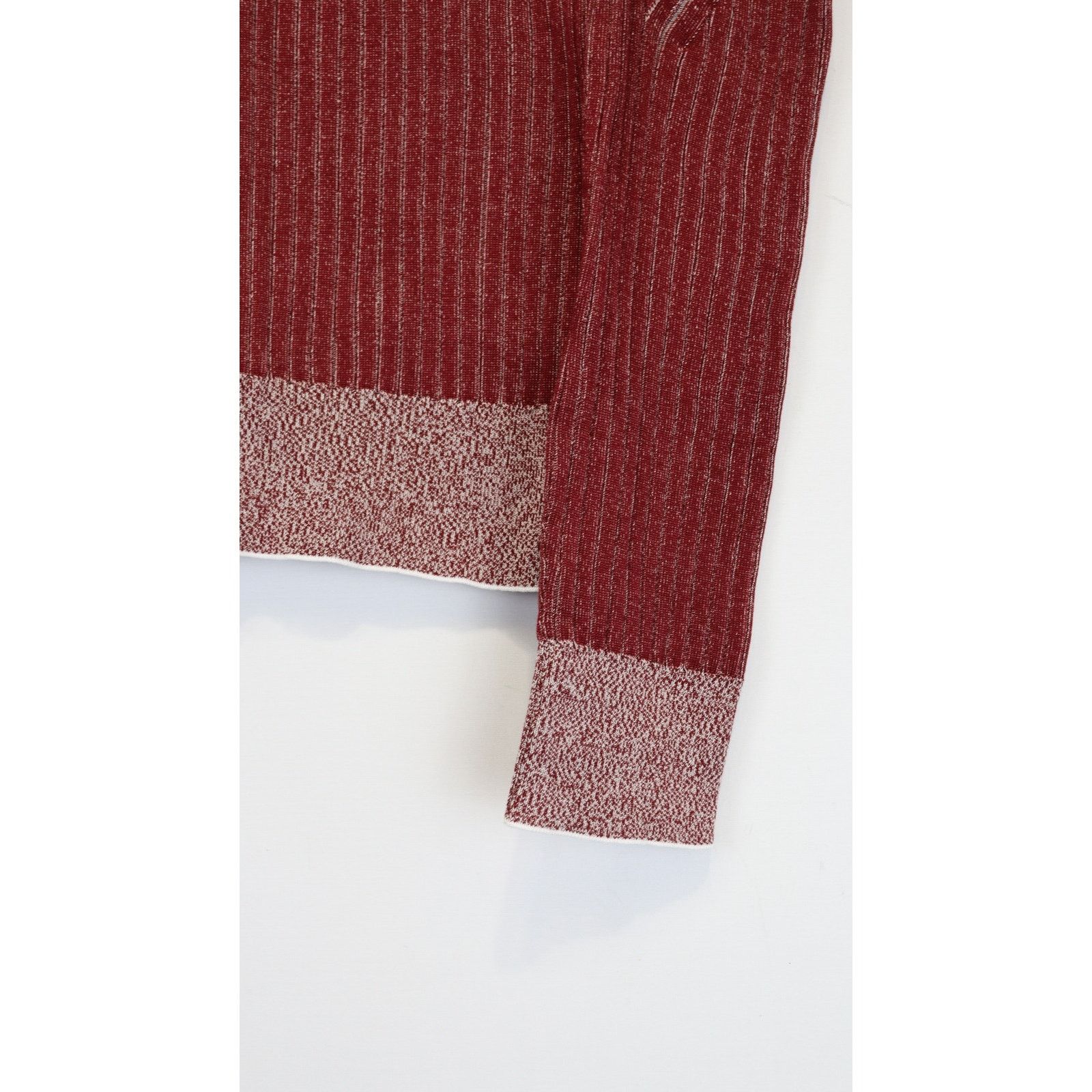 Bottega Veneta o1rshd1 Ribbed Polo Shirt in Burgundy Size US L / EU 52-54 / 3 - 5 Thumbnail