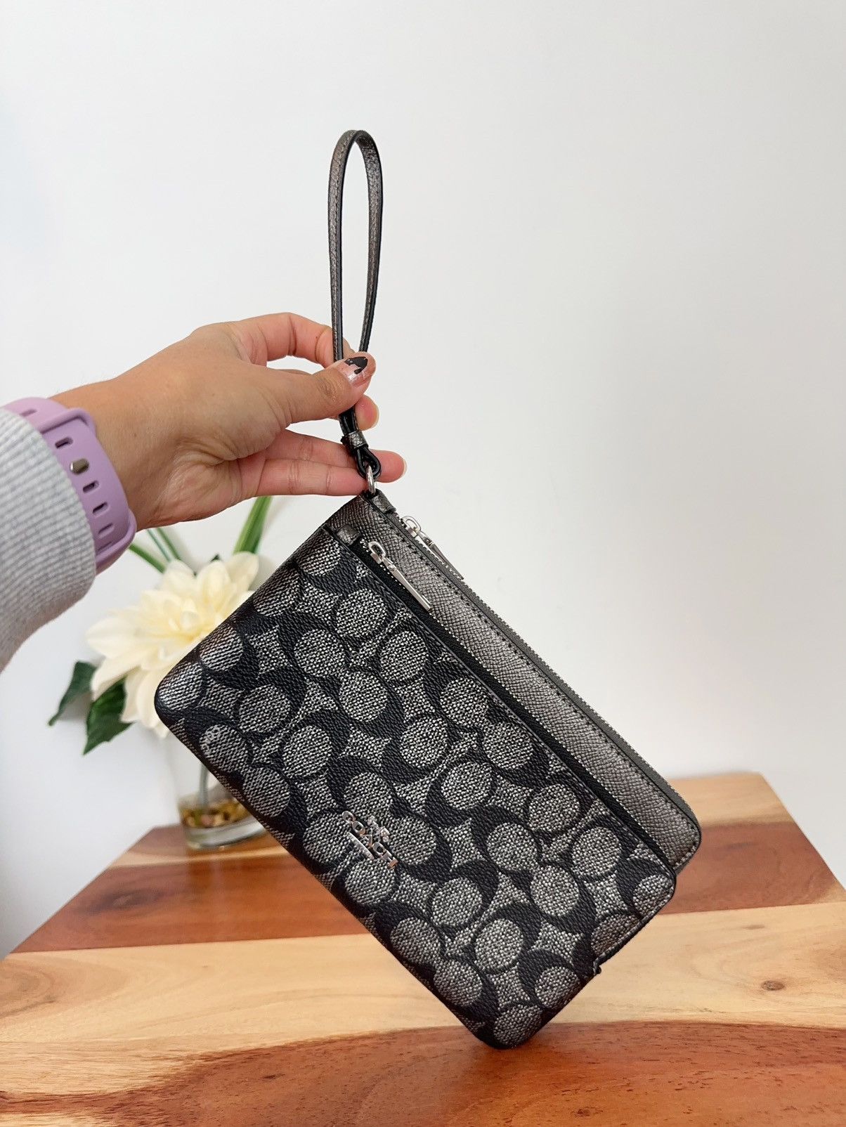Coach NWT Coach Double Zip Wallet In Signature Canvas Size ONE SIZE - 2 Thumbnail