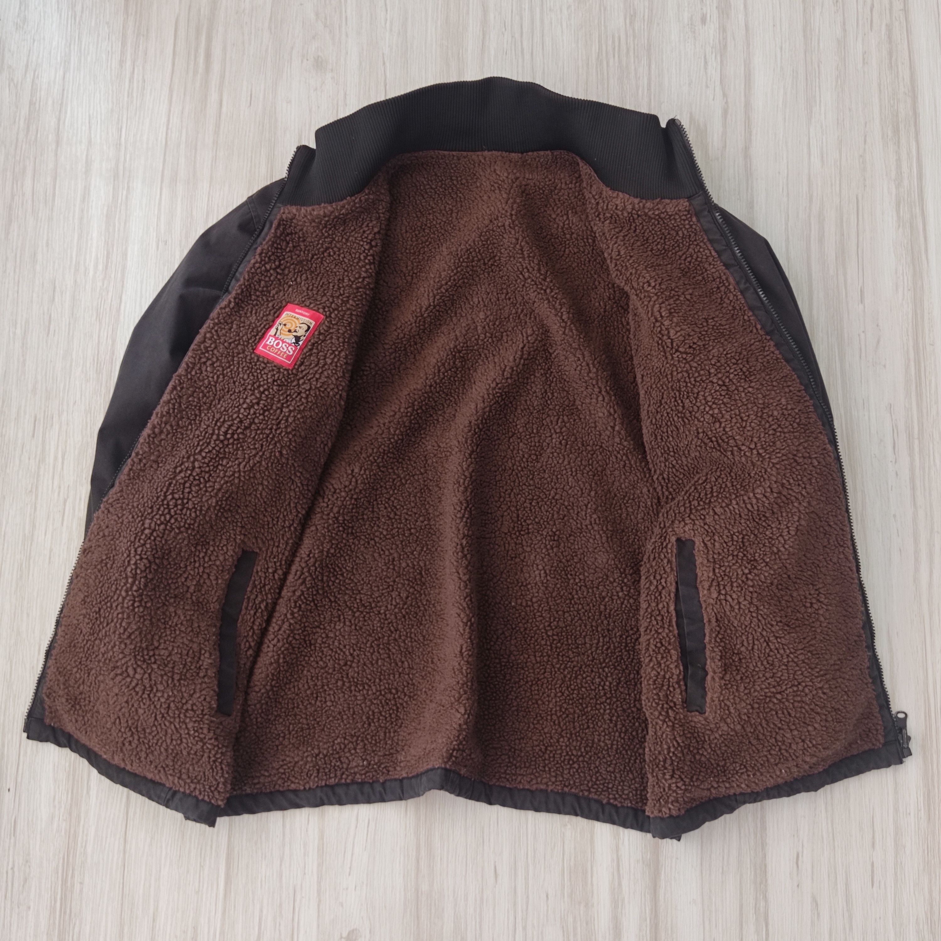 Japanese Brand SUNTORY BOSS COFFEE Cotton Fleece Reversible Jacket Size US L / EU 52-54 / 3 - 7 Thumbnail