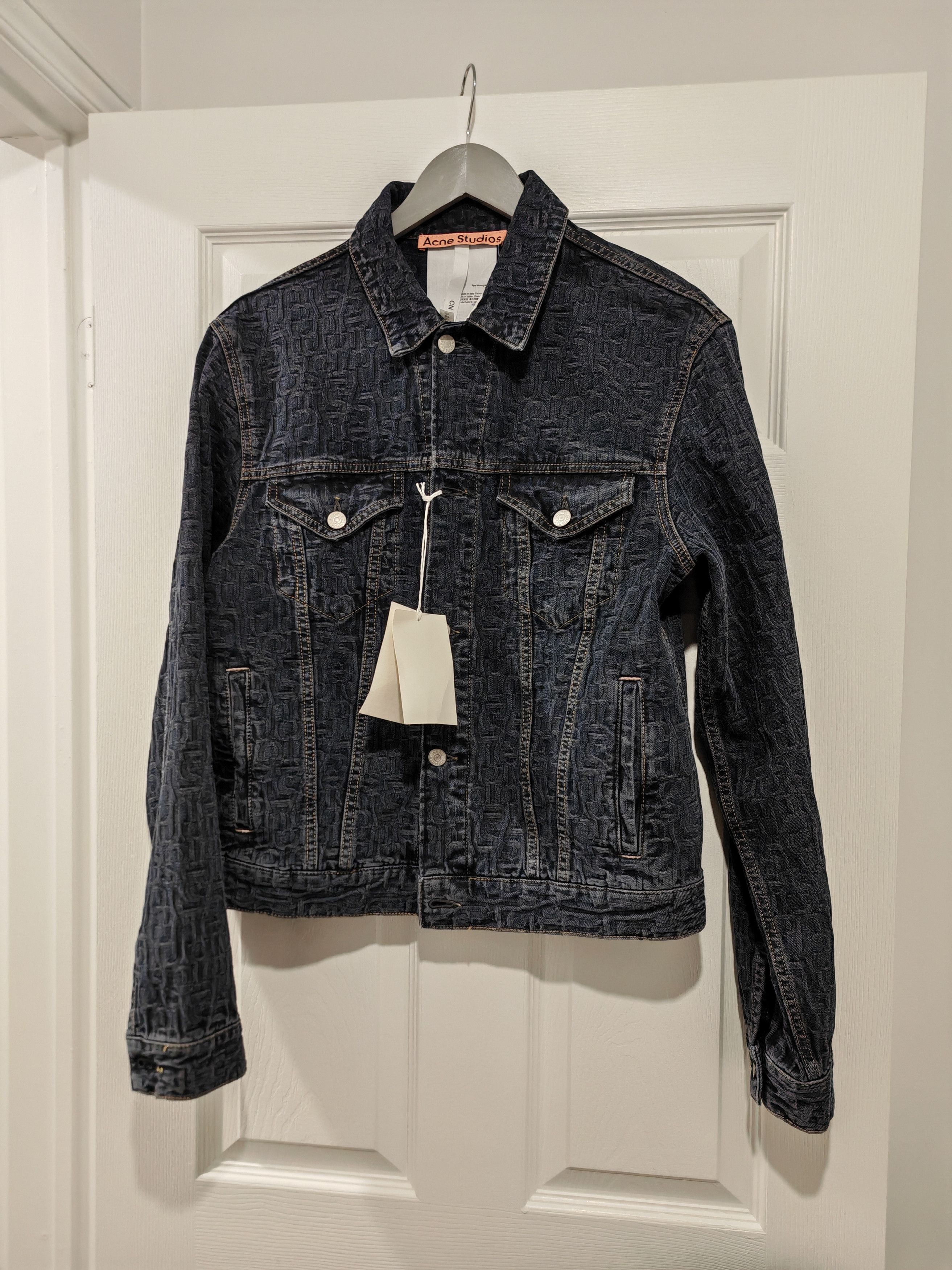 Acne Studios Rye Monogram Jacquard Denim Jacket Size US M / EU 48-50 / 2 - 5 Thumbnail