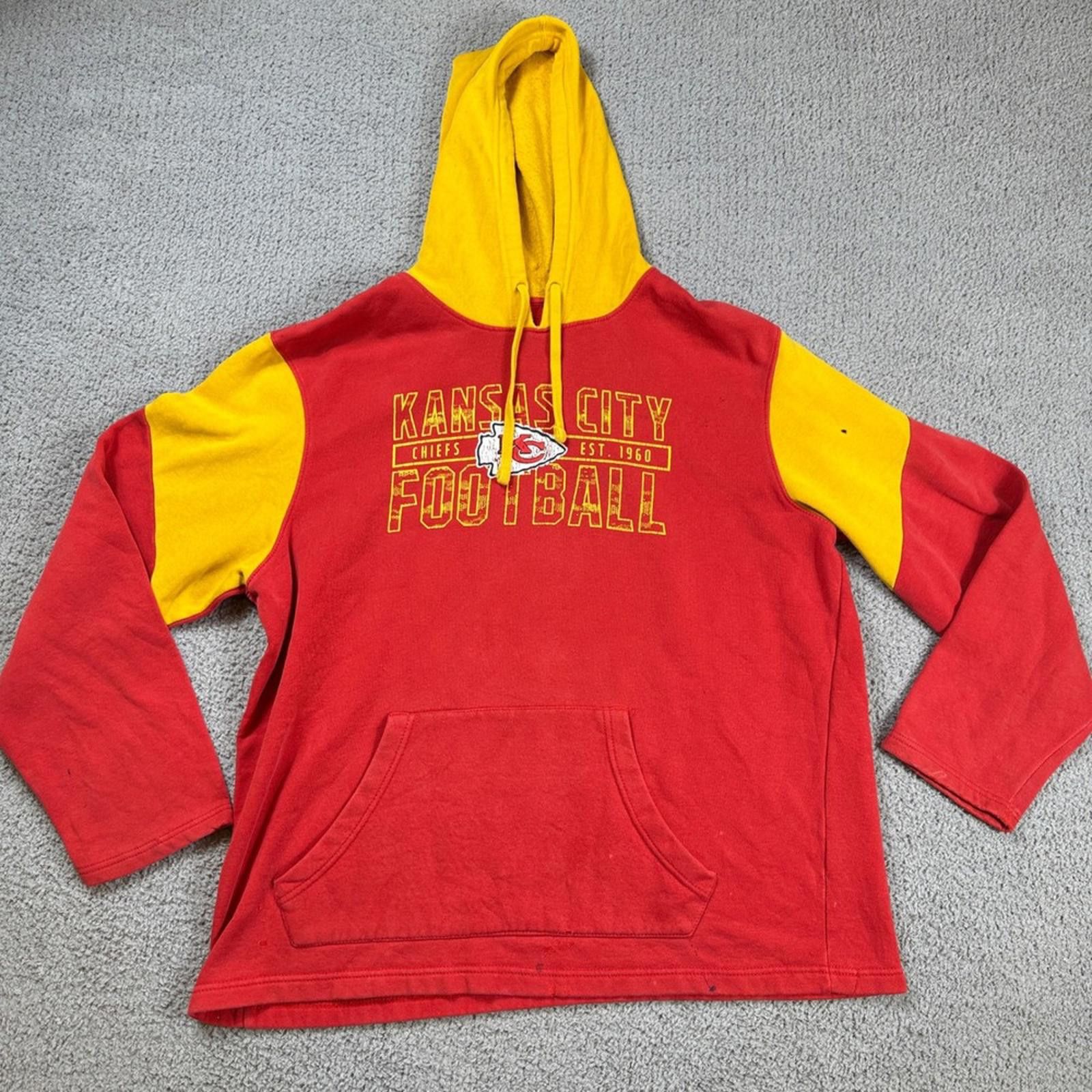 Other Kansas City Chiefs Hoodie Mens XL Yellow Football NFL Size US XL / EU 56 / 4 - 1 Thumbnail