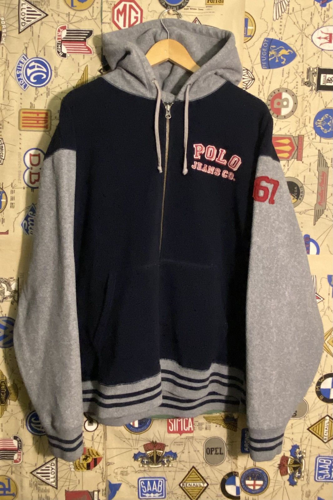 Polo Ralph Lauren Vintage Polo Ralph Lauren Jeans Big P Fleece Size US XL / EU 56 / 4 - 2 Thumbnail