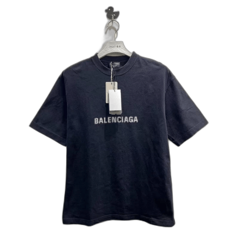 Balenciaga Mosaic Logo Short Sleeve T-Shirt