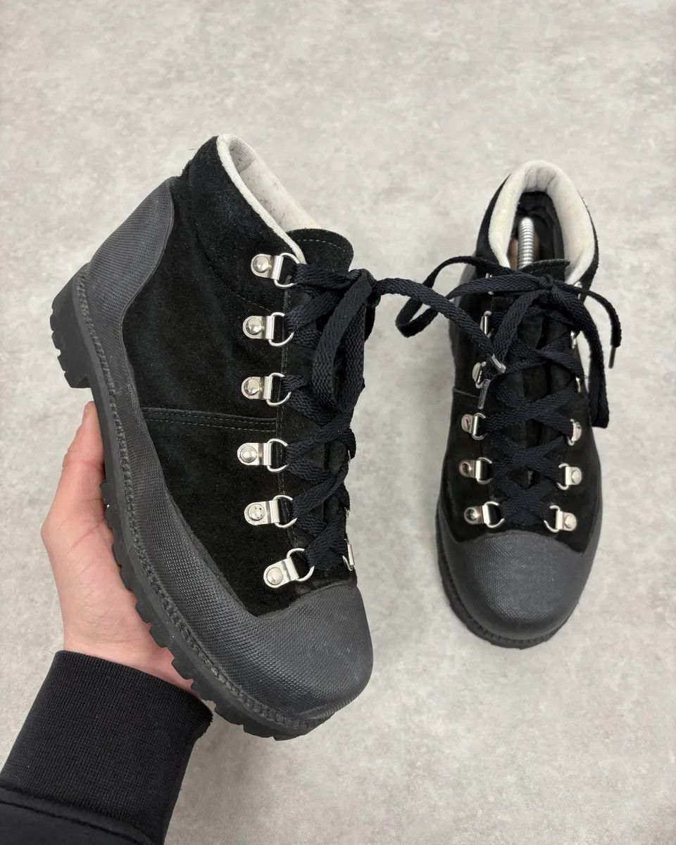Yohji Yamamoto Yohji Yamamoto Y’s Black Suede Hiking Boots Size US 7 / EU 40 - 1 Thumbnail