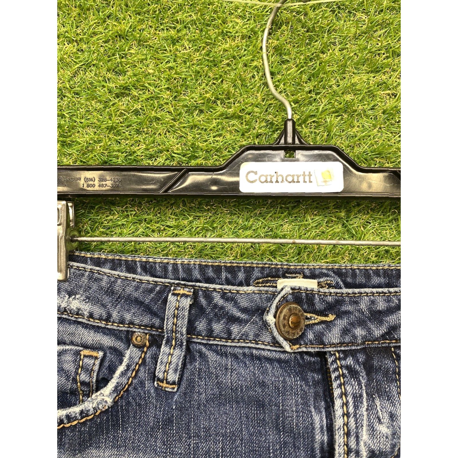 Vintage Silver Jean Skirt Womens Distressed Mini Denim Y2K Summer Joplin Size 28 Size 28" / US 6 / IT 42 - 3 Thumbnail