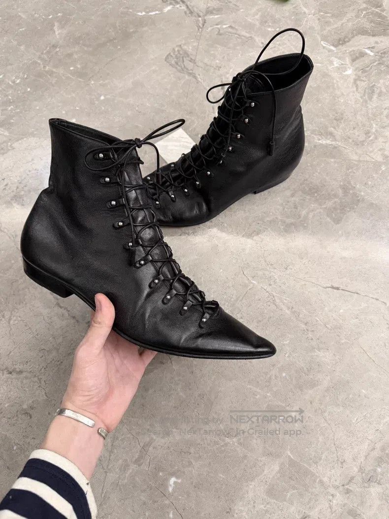 Saint Laurent Paris Saint Laurent Paris Poster Style Double Row Silver Studs D Size US 10 / EU 43 - 4 Thumbnail