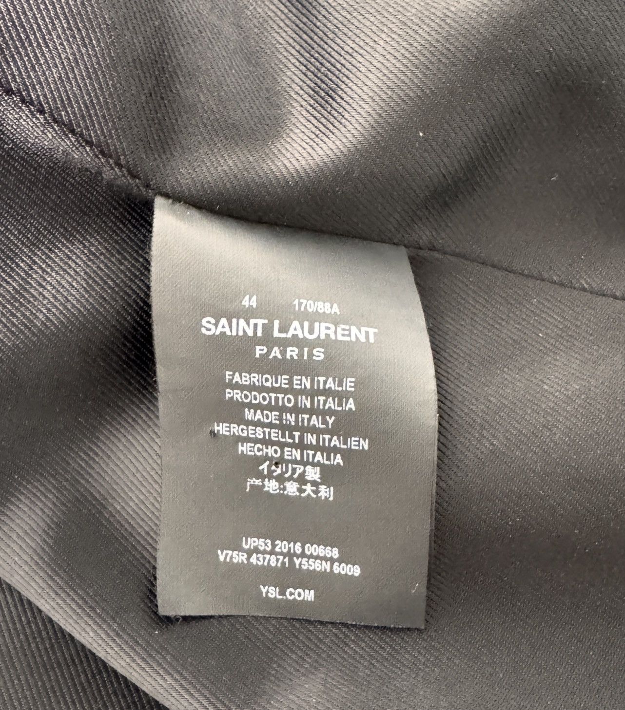 Saint Laurent Paris SAINT LAURENT By HEDI SLIMANE F/W 2016 Runway Velvet Jacket Size US S / EU 44-46 / 1 - 14 Thumbnail