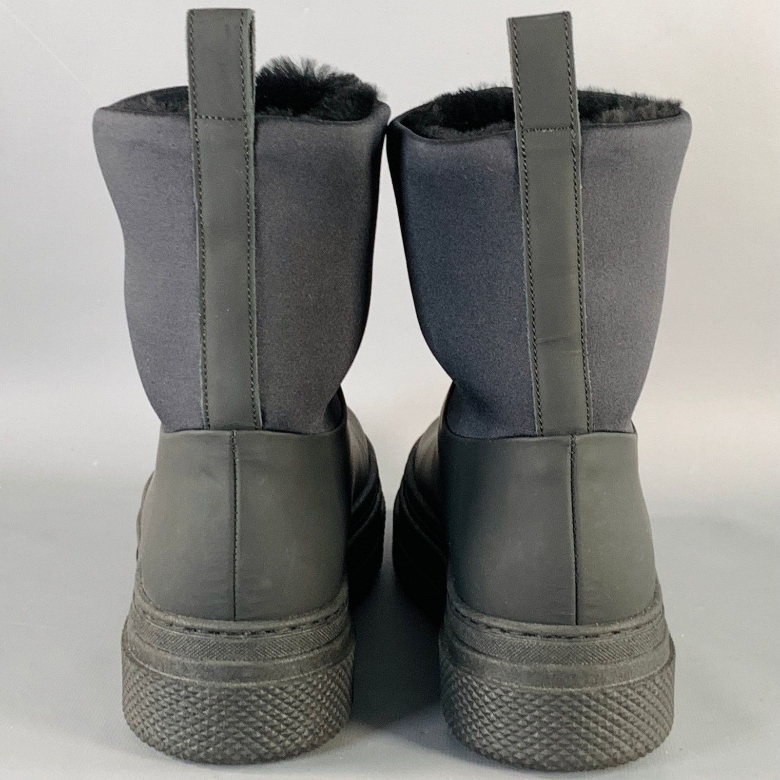 KHAITE KHAITE Size 10 Culver Black Fur Lined Drawstring Rain Boots Size US 10 / IT 40 - 3 Thumbnail